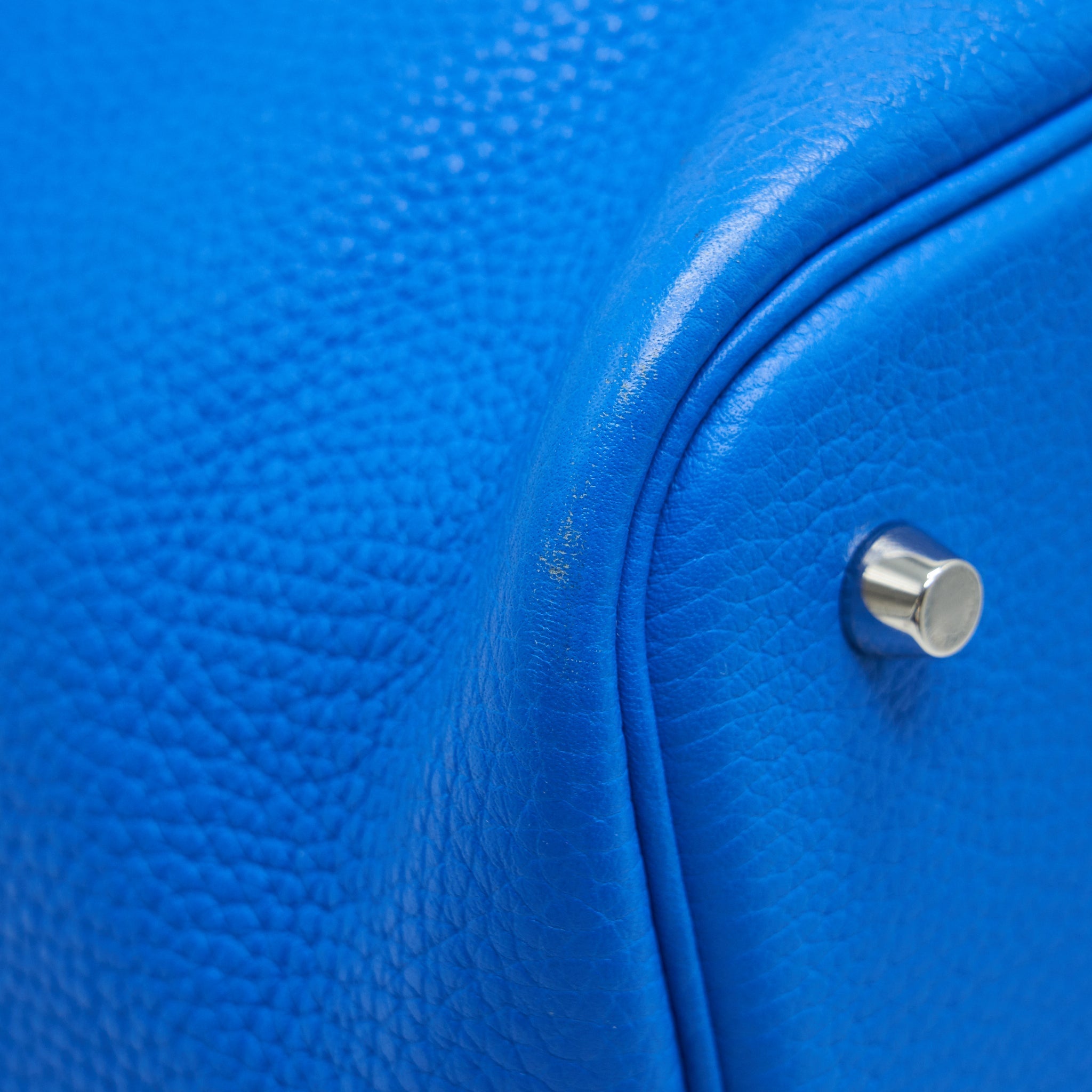 HERMES PICOTIN 22 LOCK BAG TANZANIA BLUE SHW