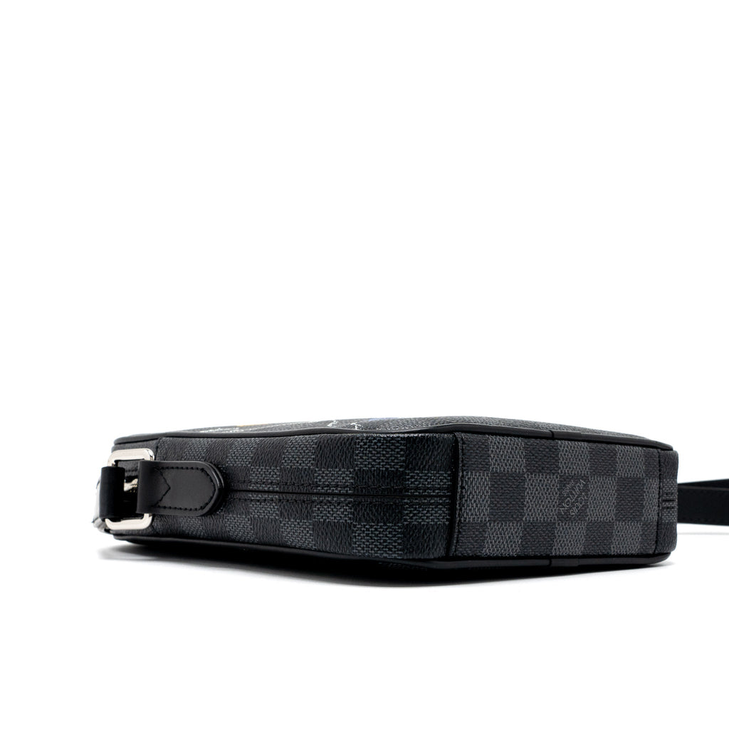 LOUIS VUITTON GRAPHITE MAP DANUBE PM CROSSBODY BAG DAMIER CANVAS / MULTICOLOR SHW
