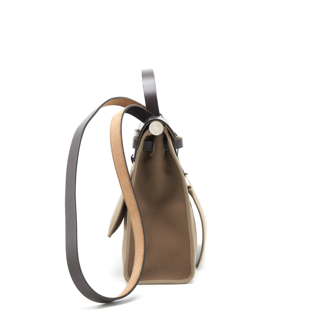 HERMES HERBAG ZIP 31 BAG ETOUPE/EBENE SHW