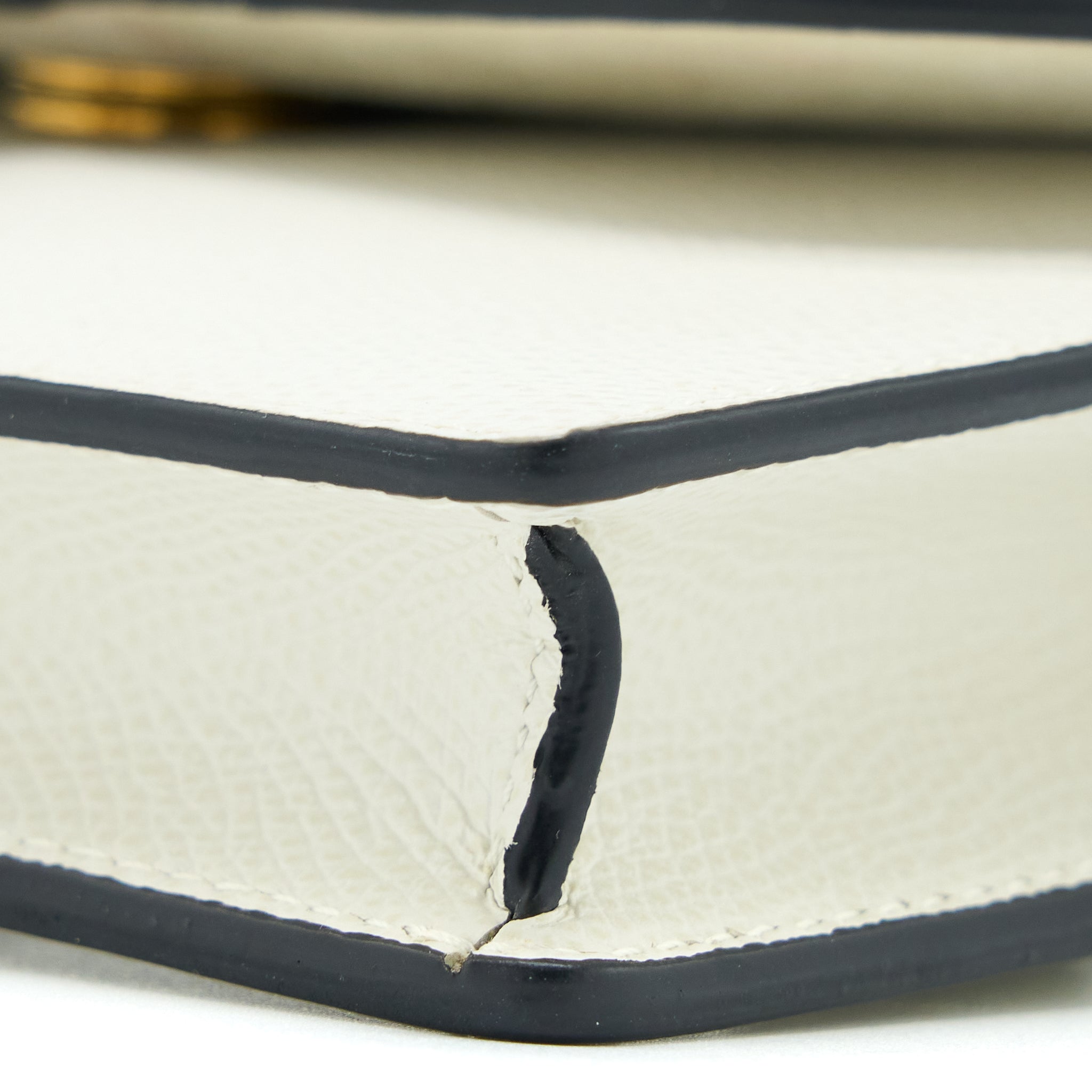 DIOR SADDLE BELT POUCH CALFSKIN WHITE GHW