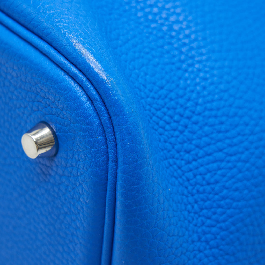 HERMES PICOTIN 22 LOCK BAG TANZANIA BLUE SHW