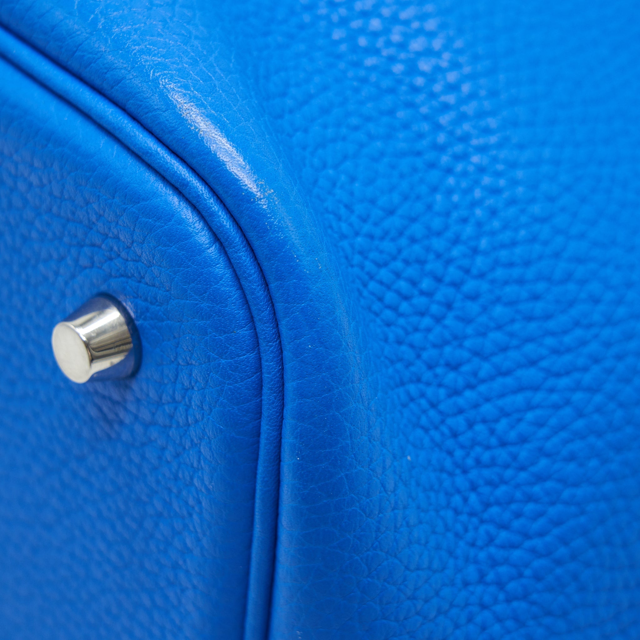 HERMES PICOTIN 22 LOCK BAG TANZANIA BLUE SHW