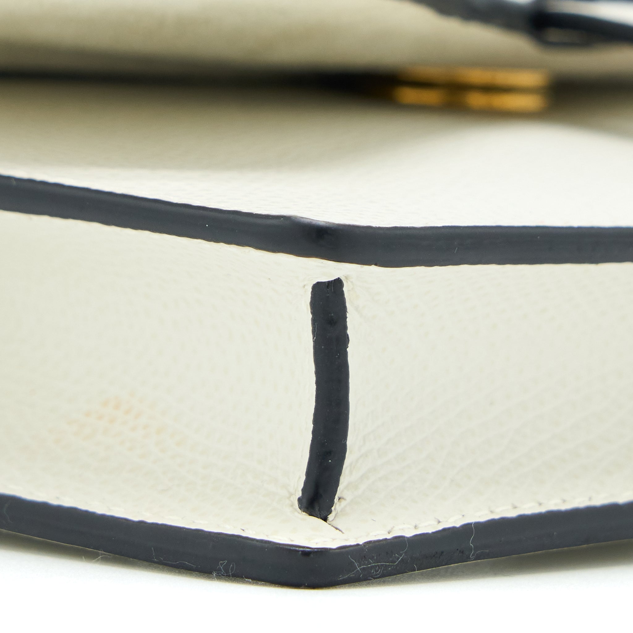 DIOR SADDLE BELT POUCH CALFSKIN WHITE GHW