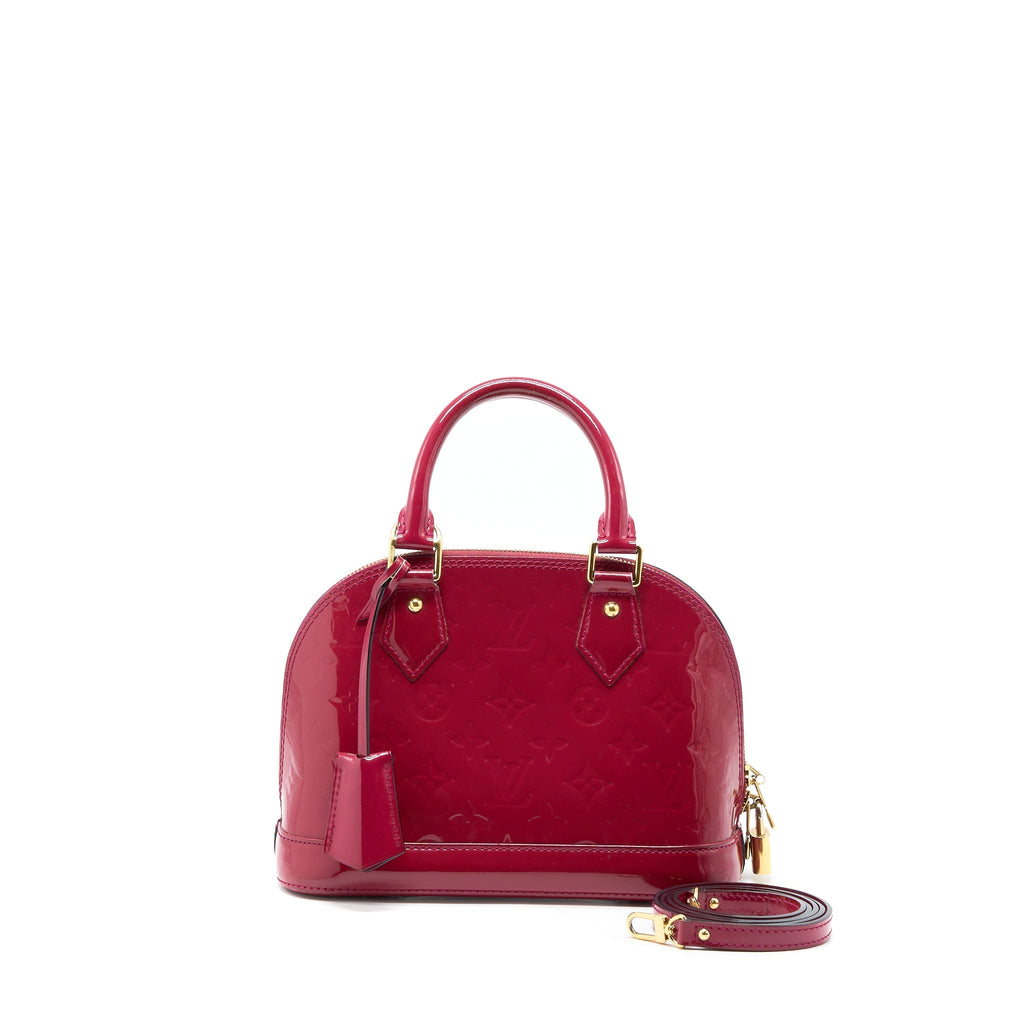 LOUIS VUITTON ALMA BB PATENT INDIAN ROSE GHW