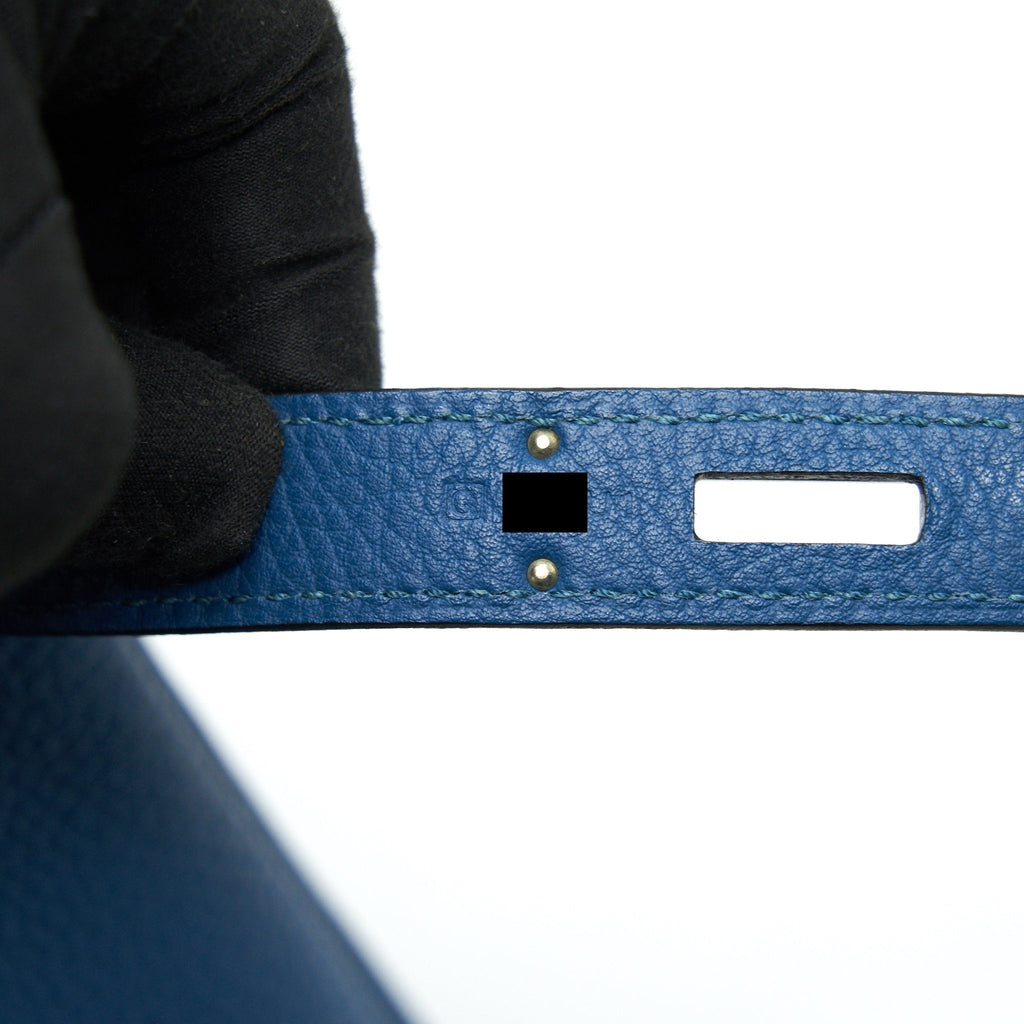 HERMES BIRKIN 35 BLEU DE GALICE SHW TOGO LEATHER