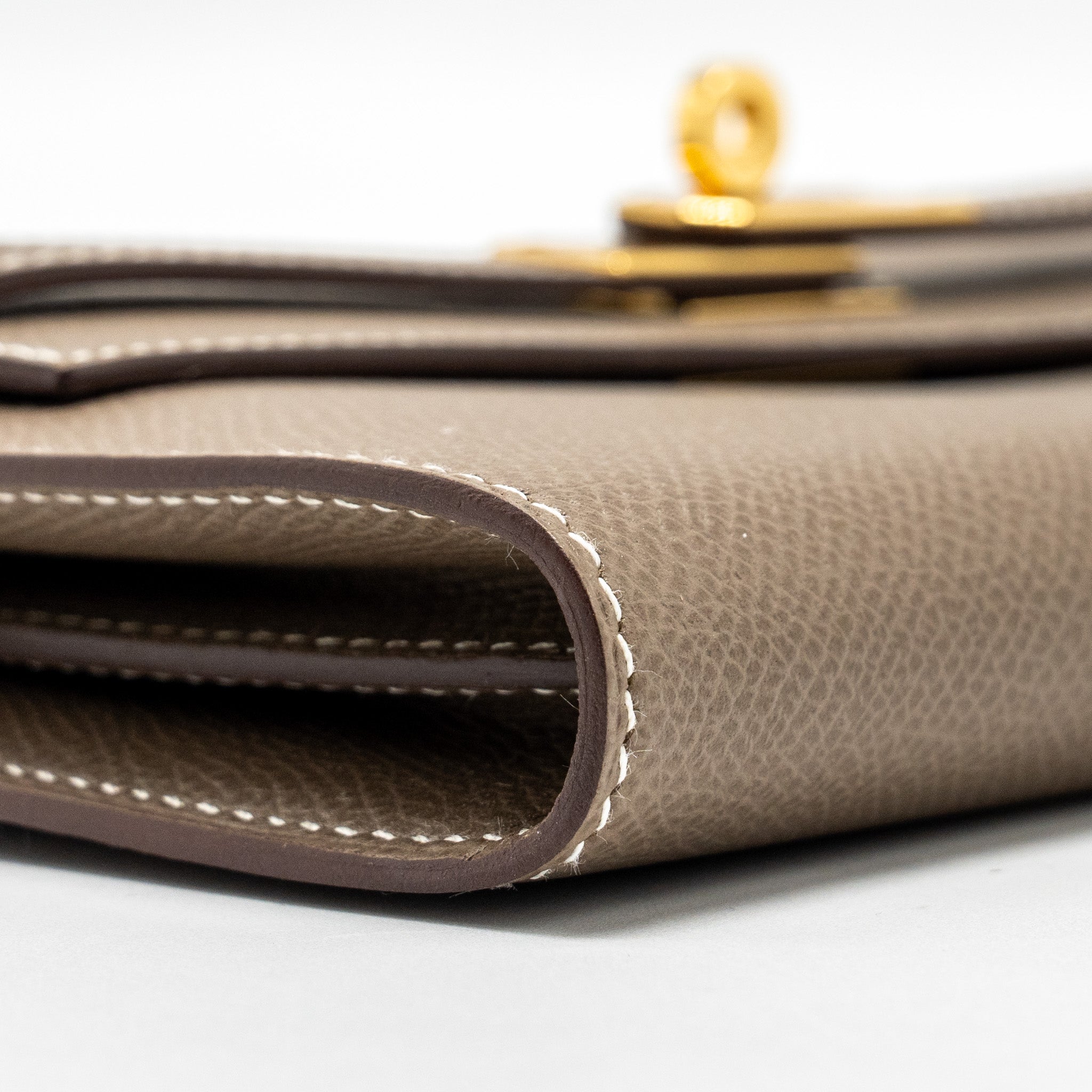 HERMES KELLY LONG WALLET EPSOM ETOUPE GHW