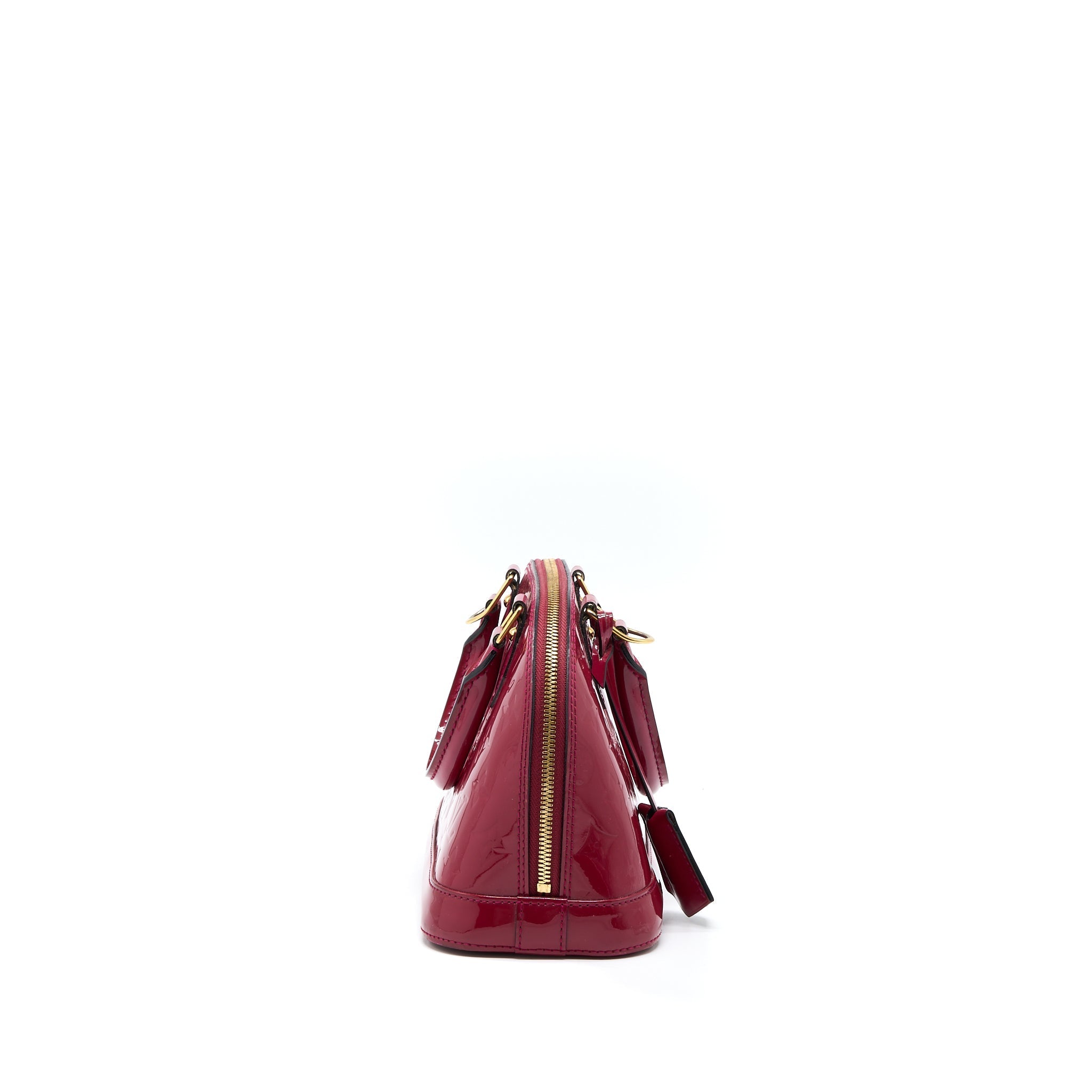 LOUIS VUITTON ALMA BB PATENT INDIAN ROSE GHW