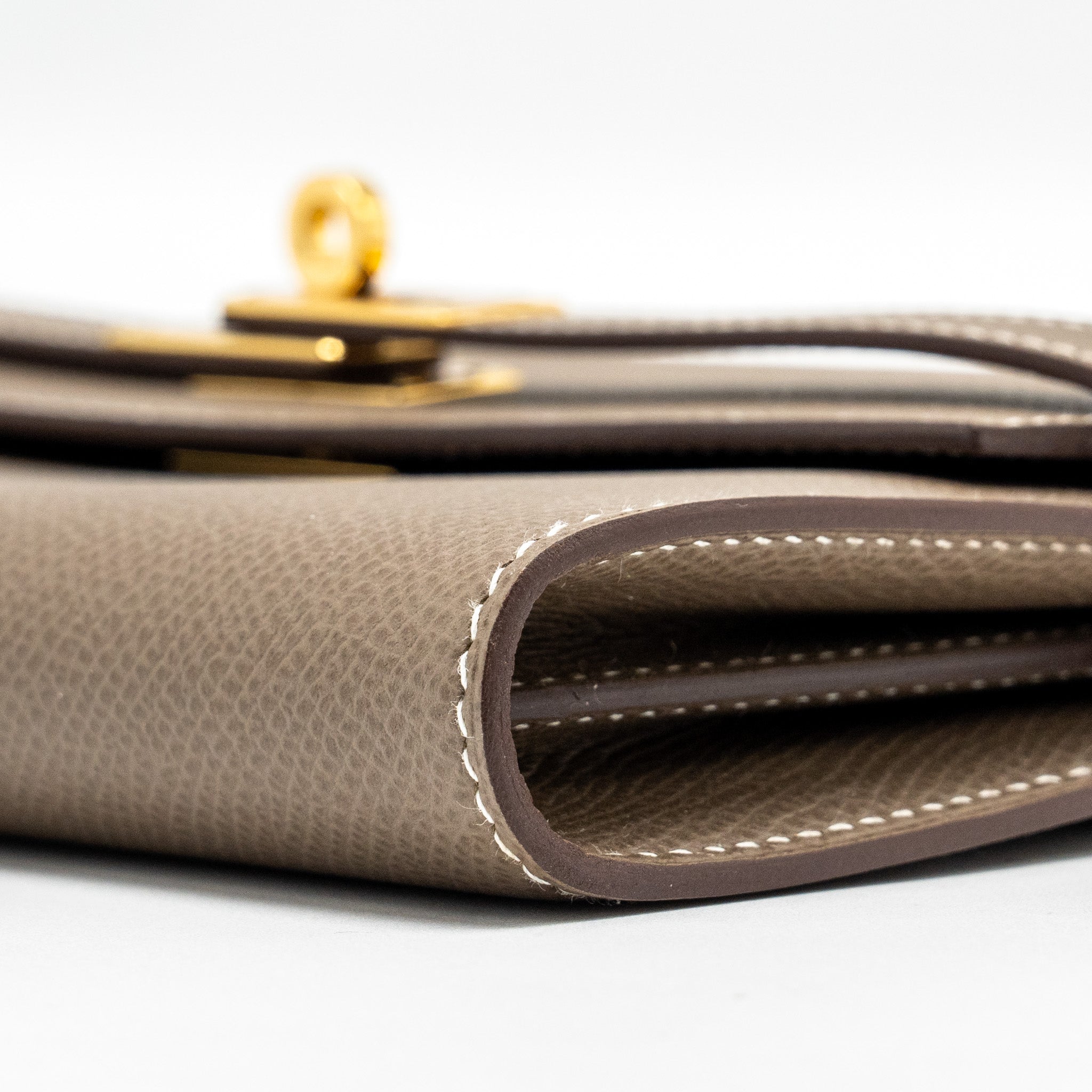 HERMES KELLY LONG WALLET EPSOM ETOUPE GHW