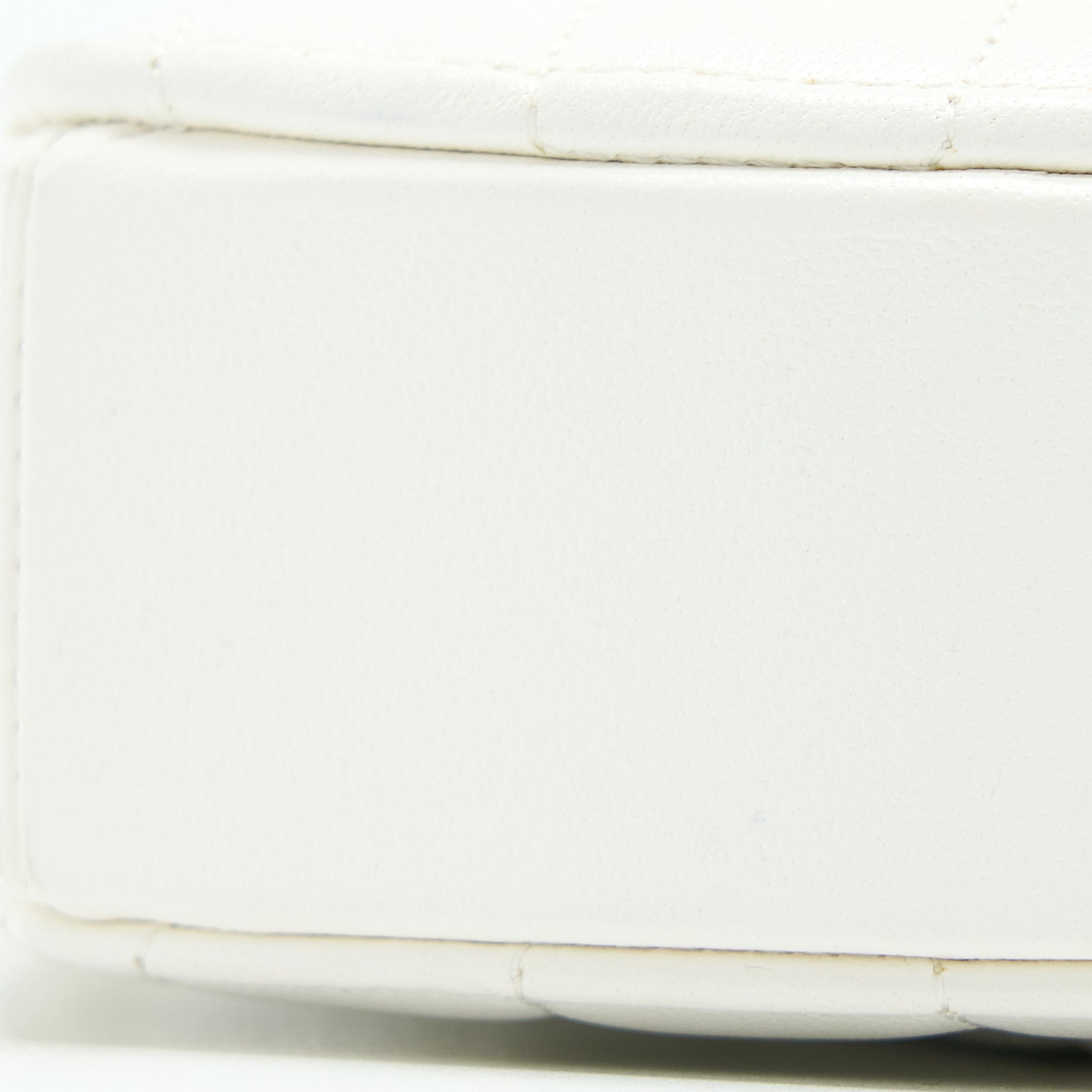 CHANEL SMALL HEART BAG LAMBSKIN WHITE LGHW
