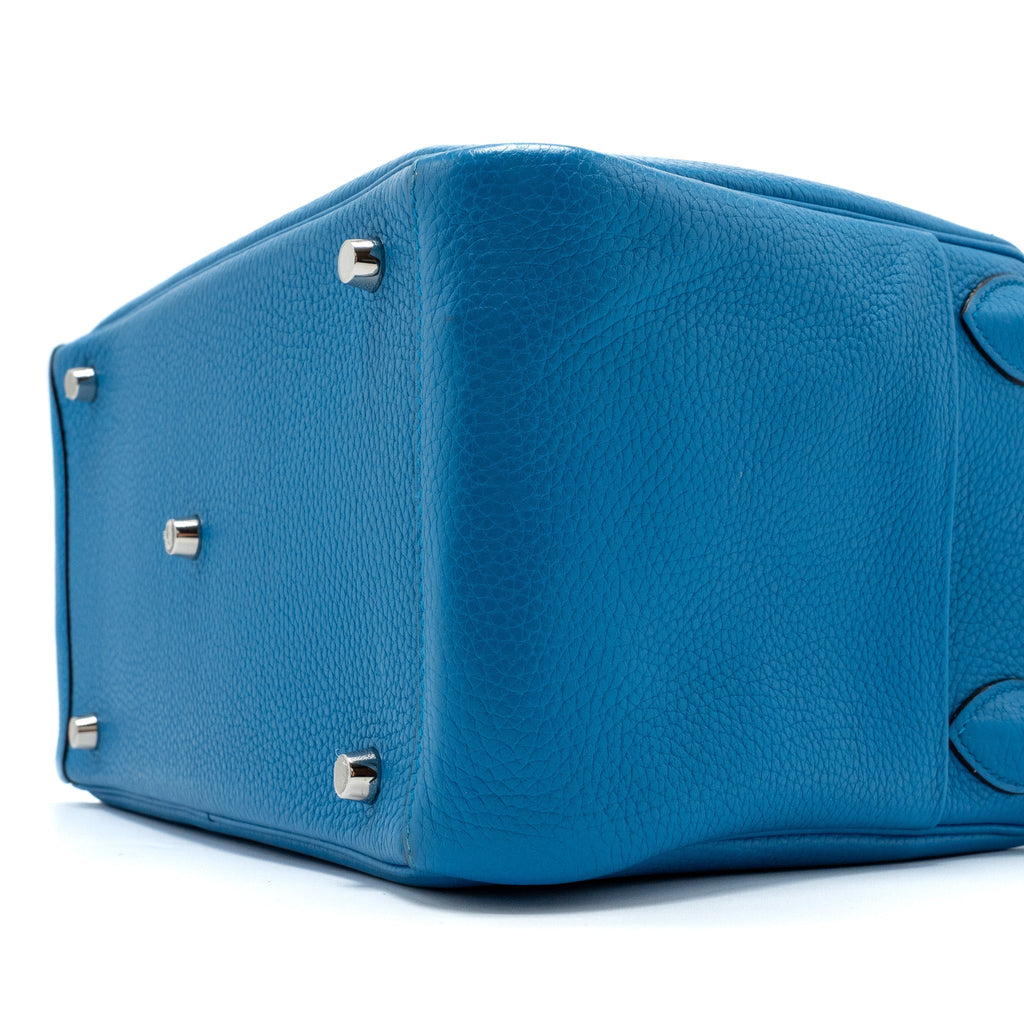 HERMES LINDY 30 CLEMENCE BLUE ZANZIBAR/MALACHITE SHW