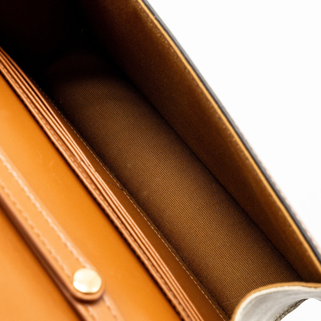CELINE WALLET ON CHAIN MARGO TRIOMPHE CANVAS/CALFSKIN GHW