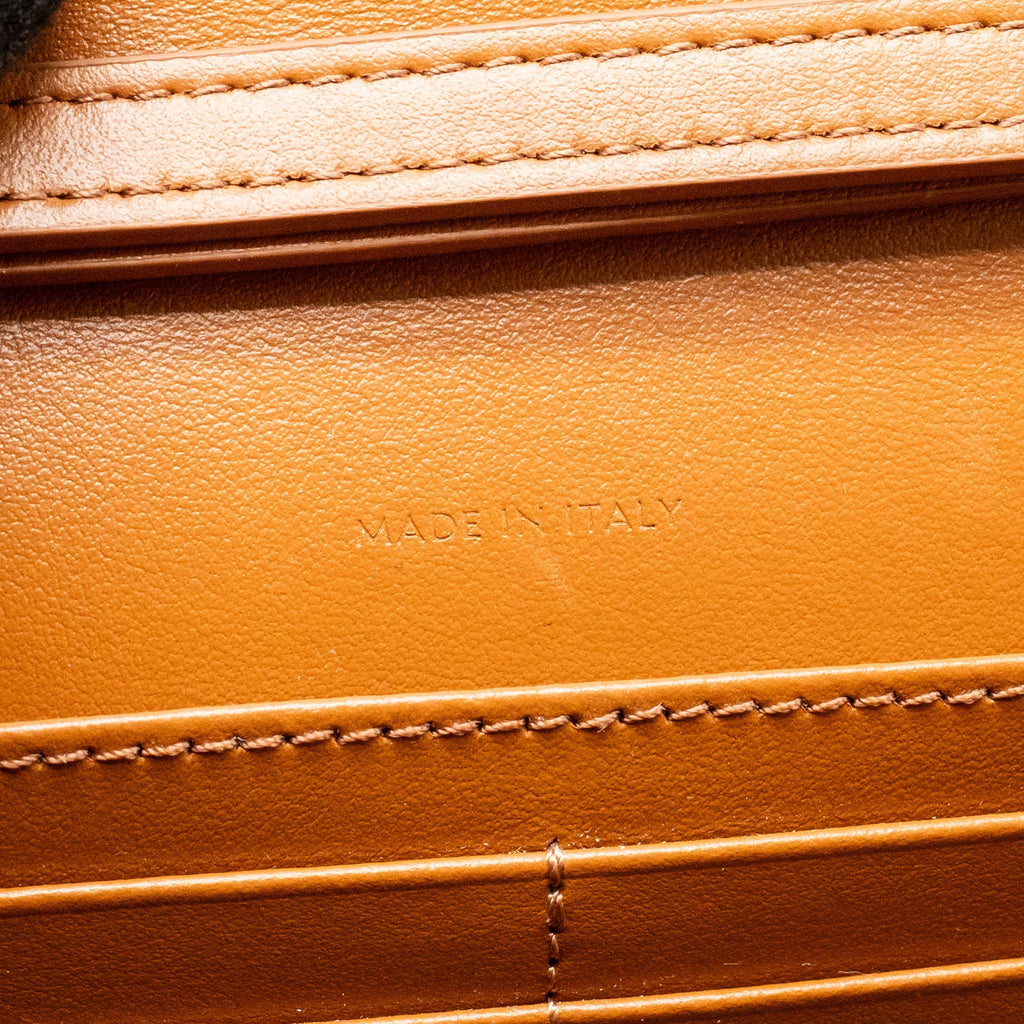 CELINE WALLET ON CHAIN MARGO TRIOMPHE CANVAS/CALFSKIN GHW