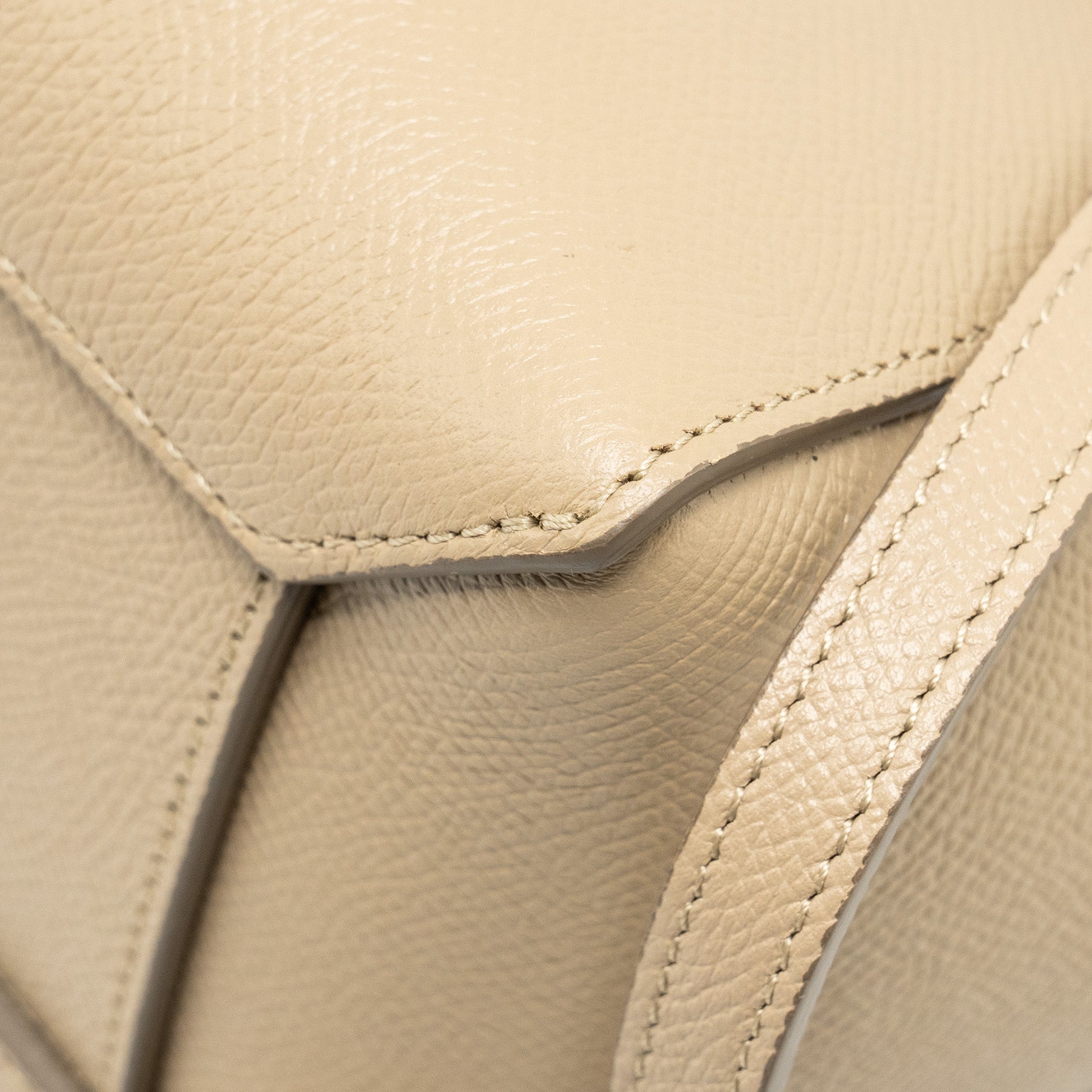 CELINE NANO BELT BAG AGED CALFSKIN LIGHT BEIGE GHW
