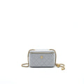 CHANEL 21B GREY GHW SMALL LONG VANITY