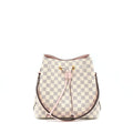 LOUIS VUITTON NEO NOE BUCKET BAG DAMIER AZUR/PINK GHW