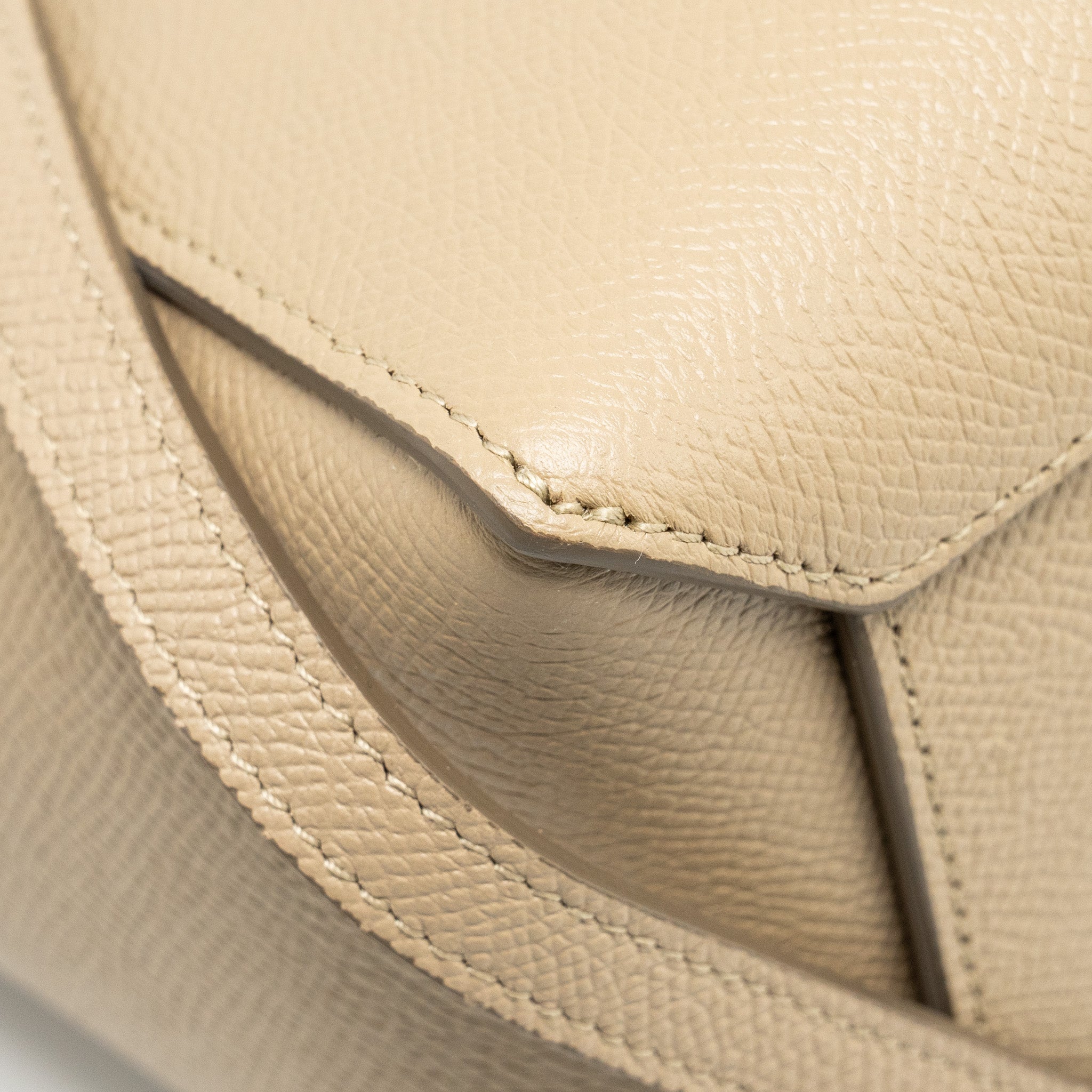 CELINE NANO BELT BAG AGED CALFSKIN LIGHT BEIGE GHW