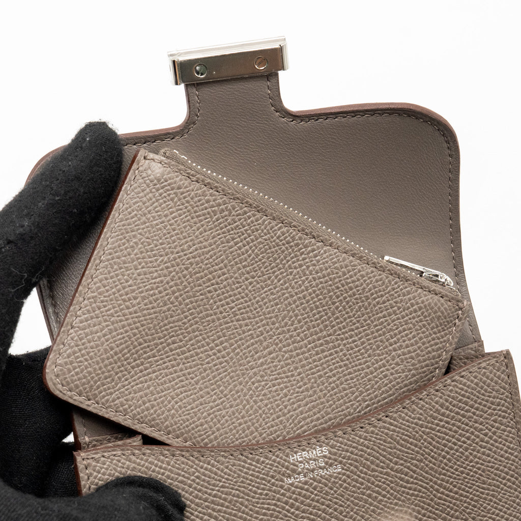 HERMES CONSTANCE SLIM EPSOM GRIS ETAIN SHW