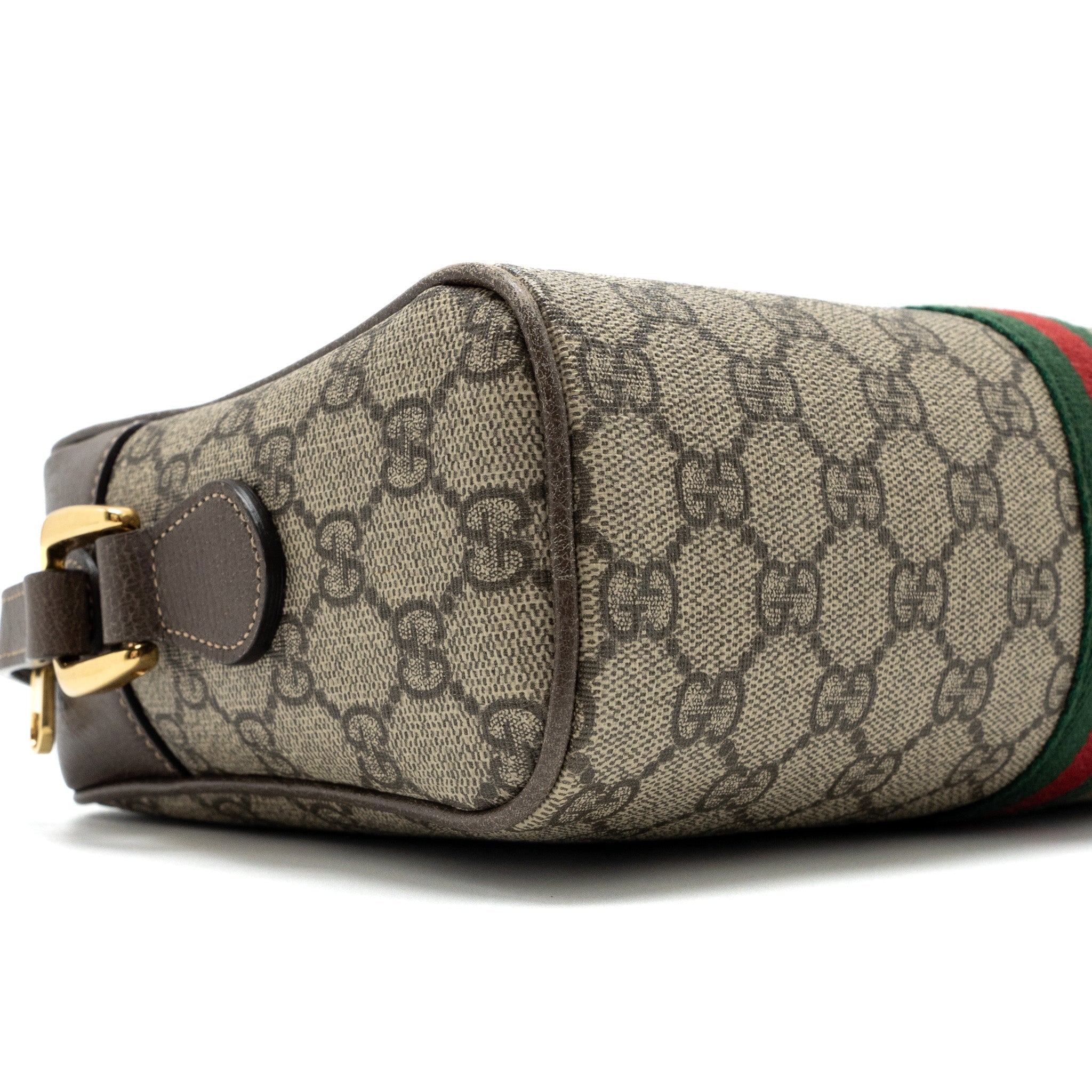 GUCCI OPHIDIA SHOULDER BAG GG SUPREME CANVAS GHW