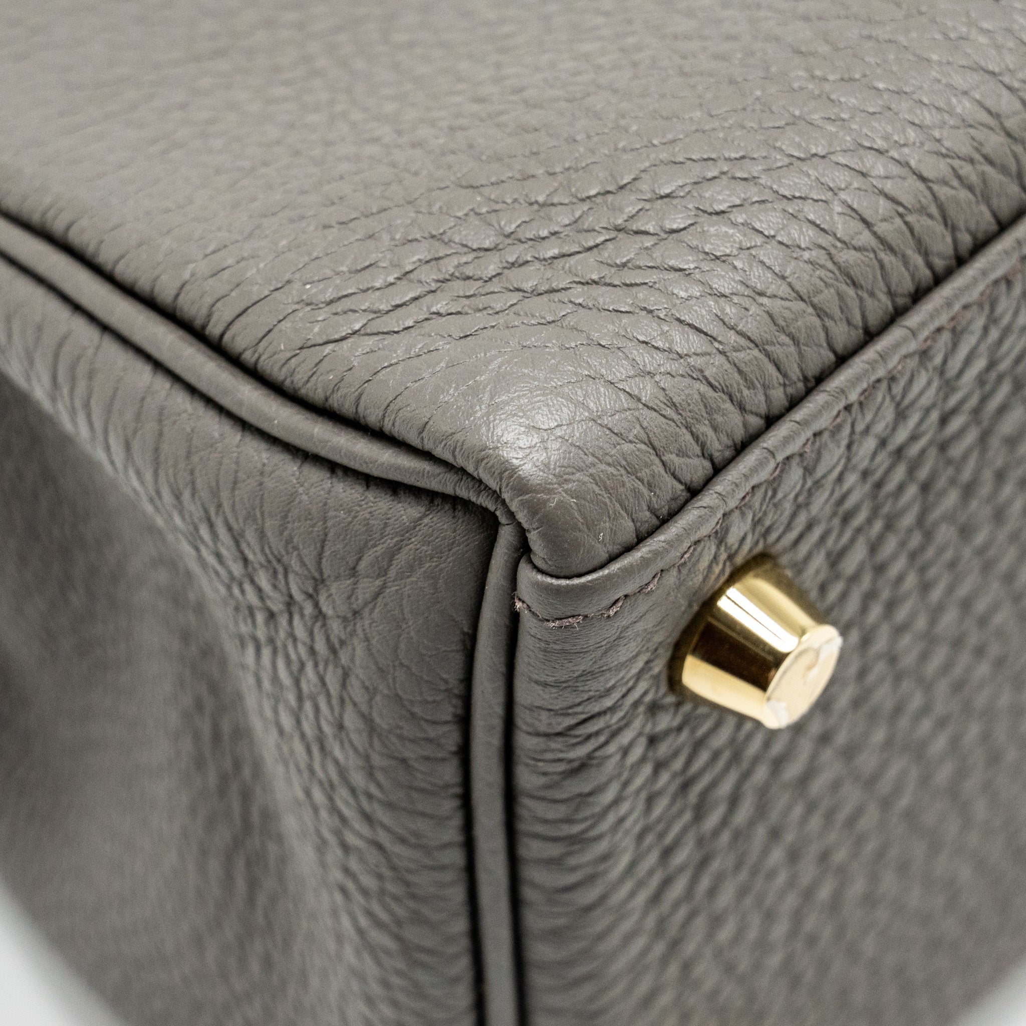 HERMES KELLY 25 TOGO GRIS ETAIN GHW