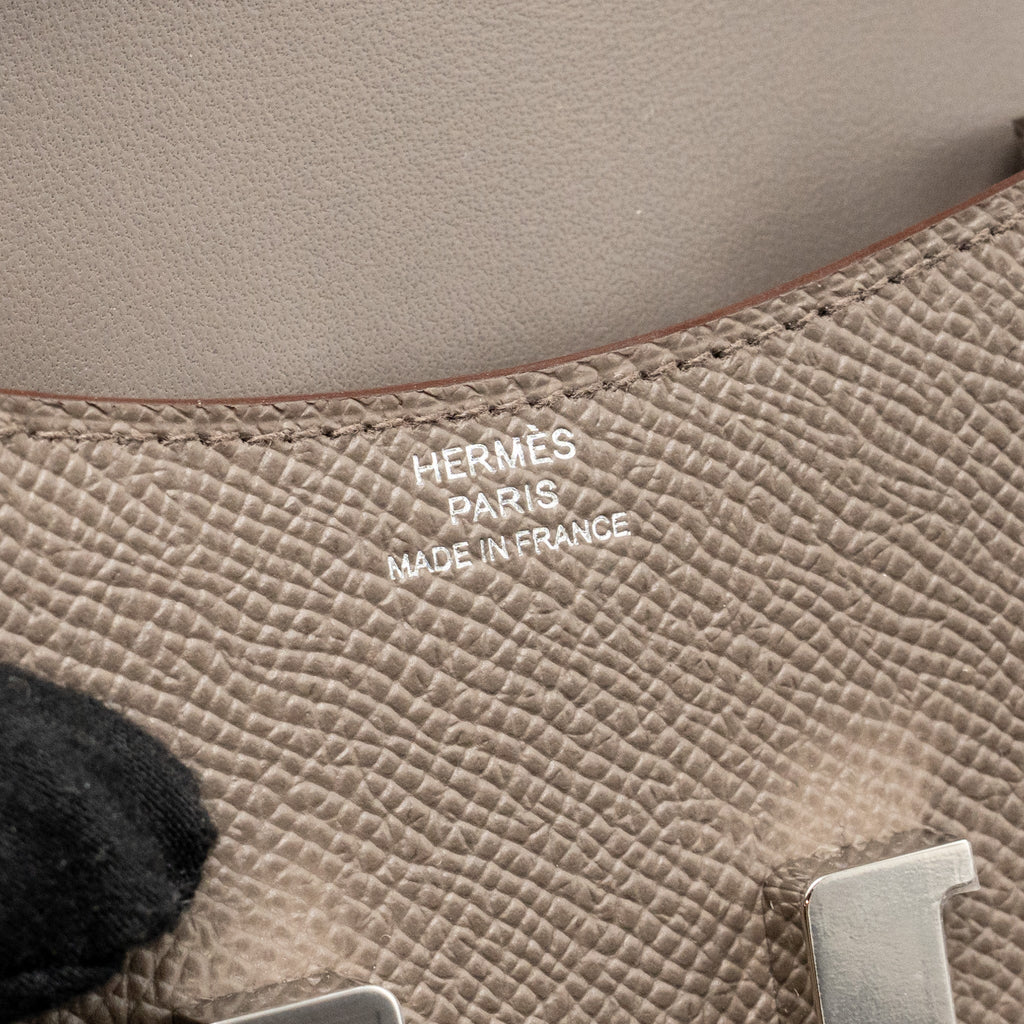 HERMES CONSTANCE SLIM EPSOM GRIS ETAIN SHW