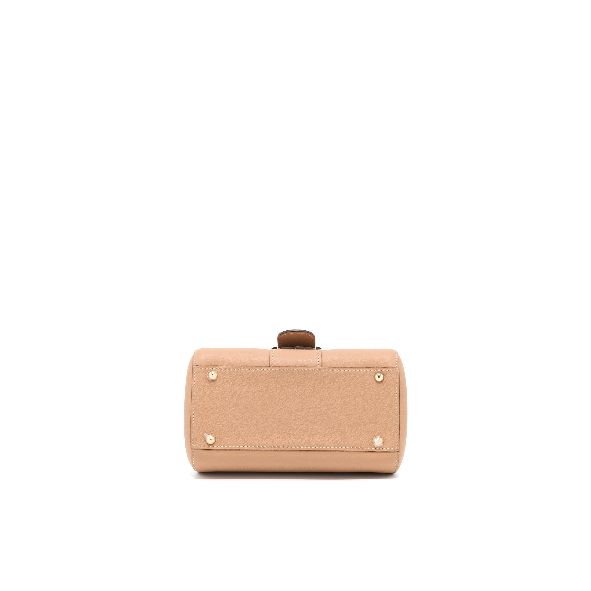 DELAUX MINI BRILLIANT CALFSKIN BEIGE LGHW