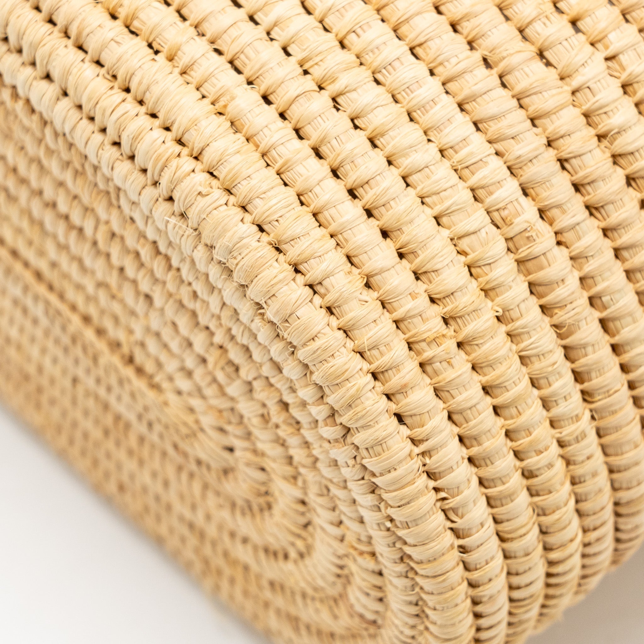 LOEWE SMALL ANAGRAM SQUARE BASKET BAG RAFFIA BROWN/BEIGE