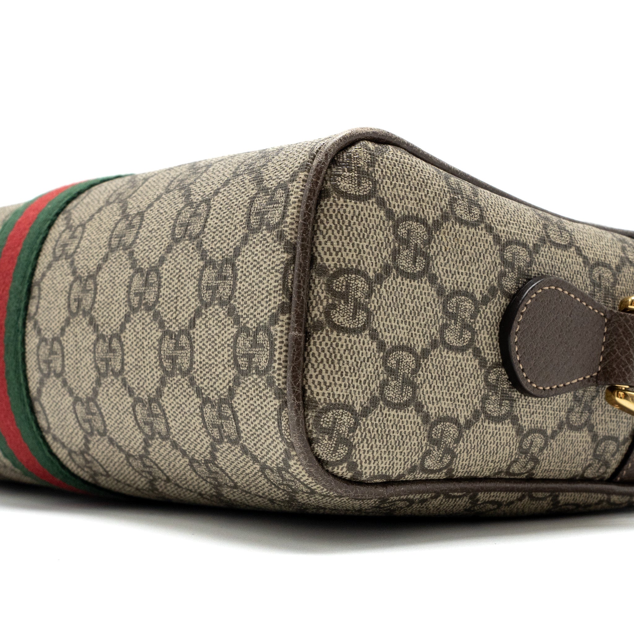 GUCCI OPHIDIA SHOULDER BAG GG SUPREME CANVAS GHW