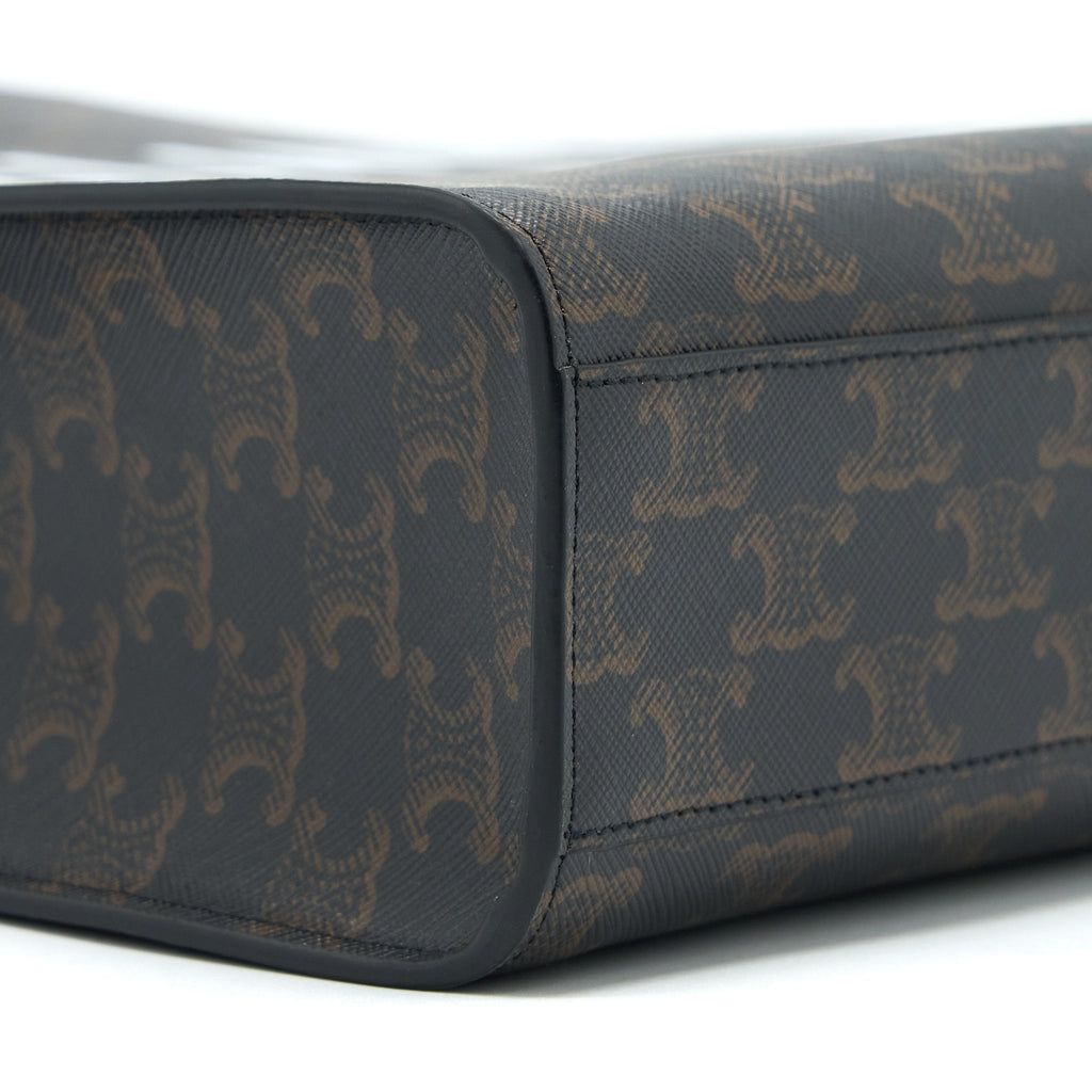 CELINE VERTICAL CABAS TRIOMPHE CANVAS GHW