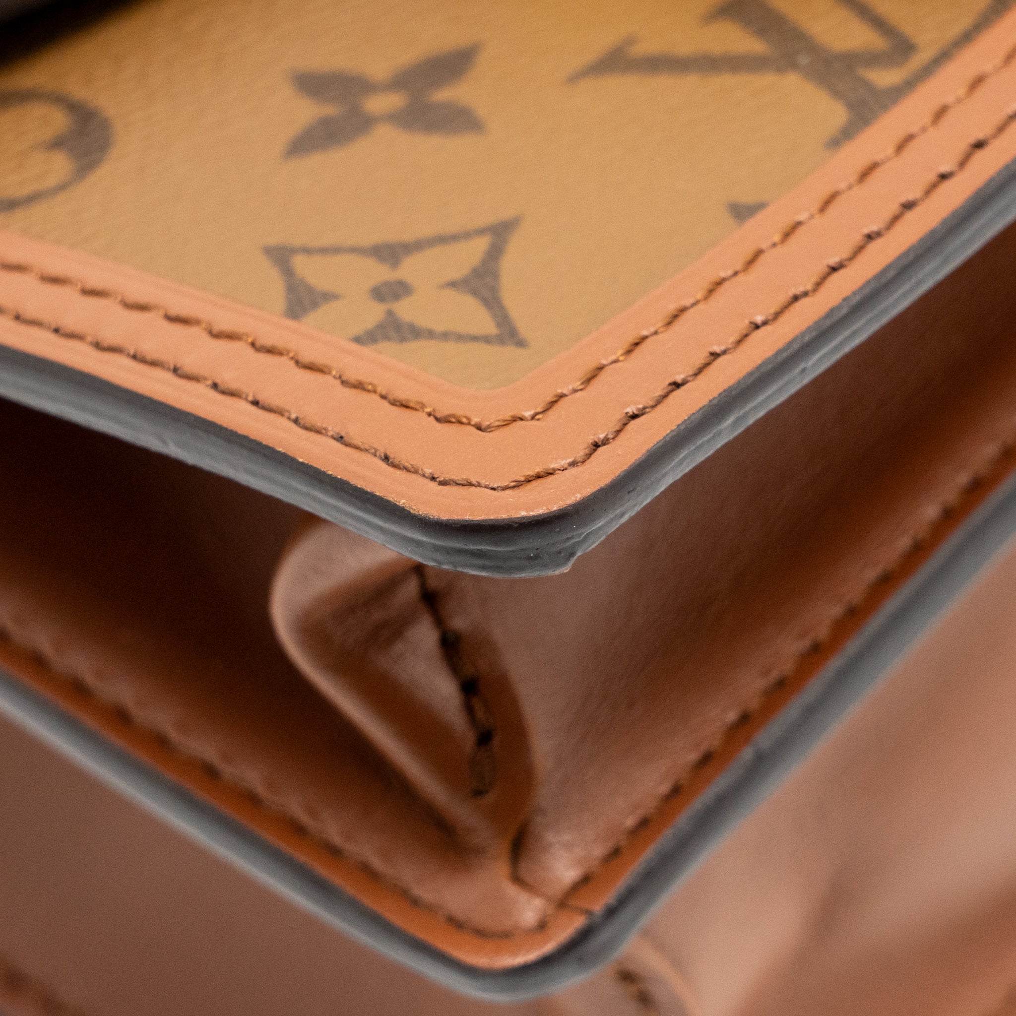 LOUIS VUITTON MINI DAUPHINE MONOGRAM REVERSE CANVAS GHW