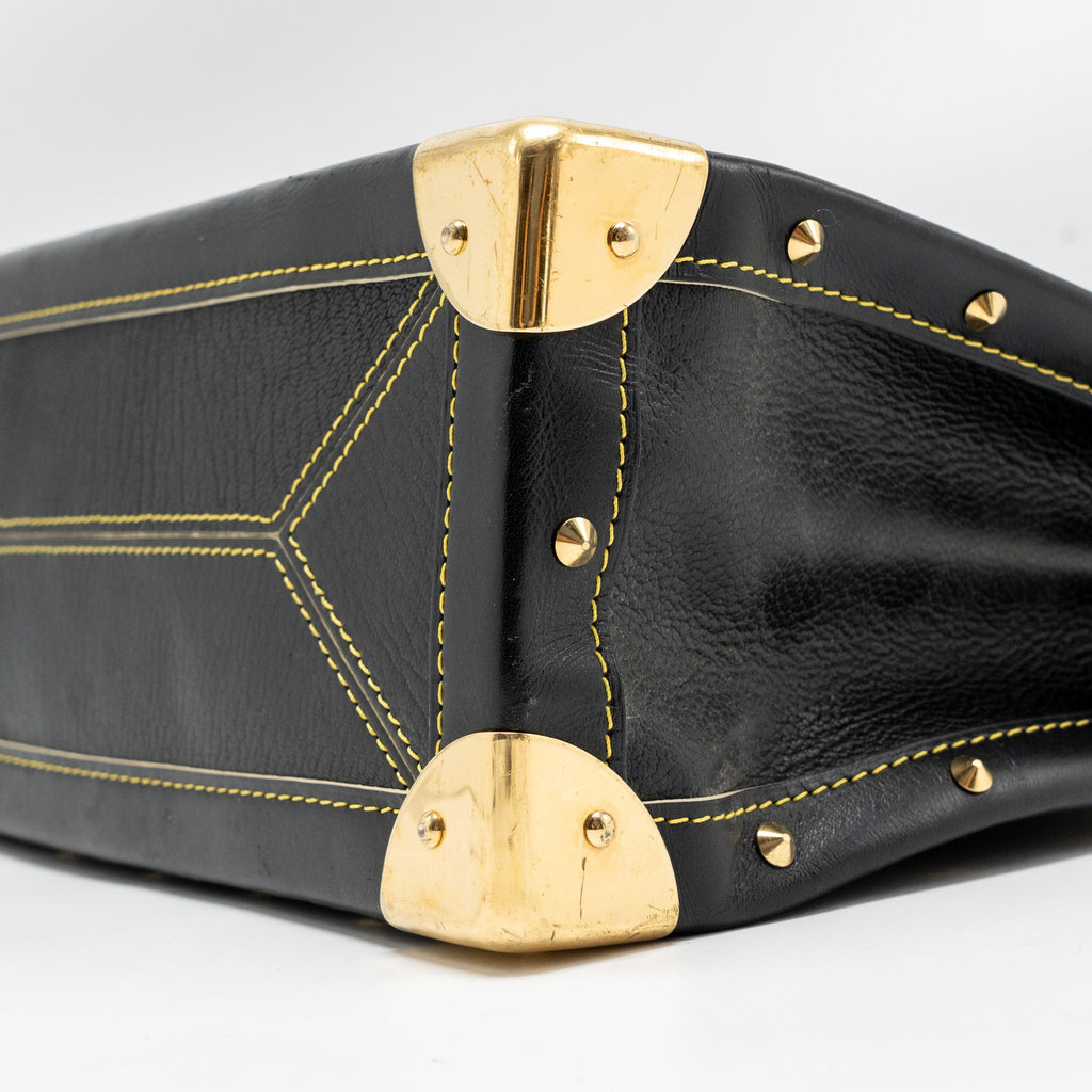 LOUIS VUITTON VINTAGE SHOULDER BAG BLACK GHW