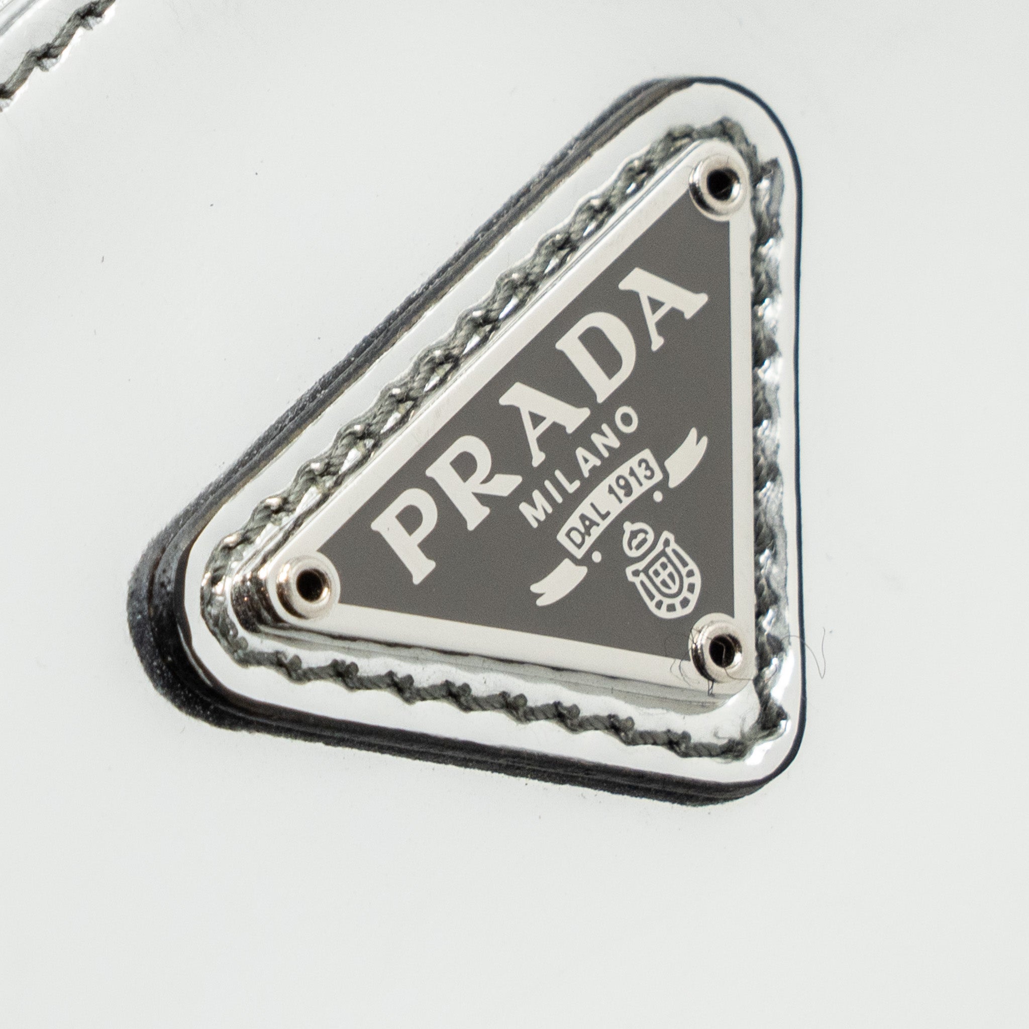 PRADA BORSA A SPALLA CLEO PELLE SPAZZOLATO LEATHER ARGENTO SHW