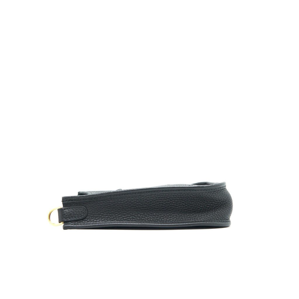 HERMES MINI EVELYNE BLACK GHW