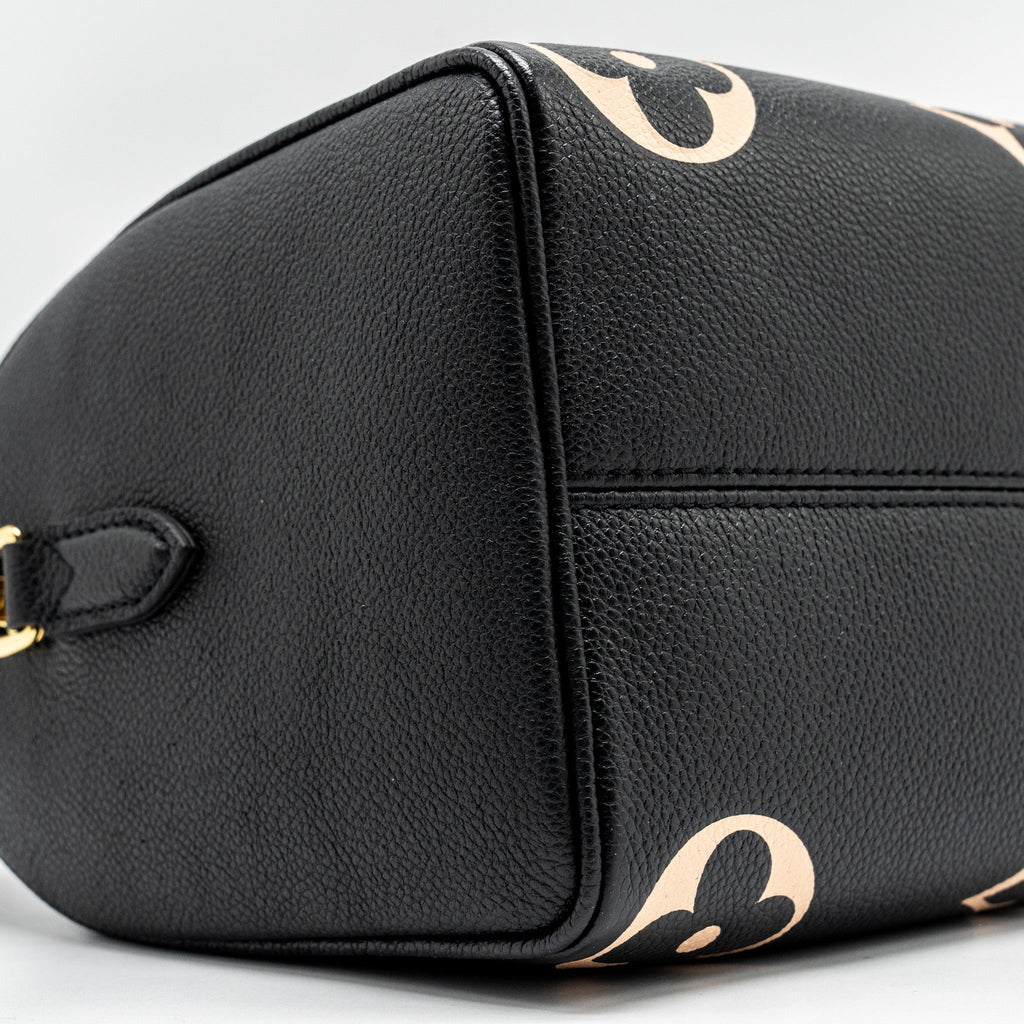 LOUIS VUTTION SPEEDY BANDOULIERE 25 BICOLOUR MONOGRAM EMPREINTE BLACK/MULTICOLOUR GHW