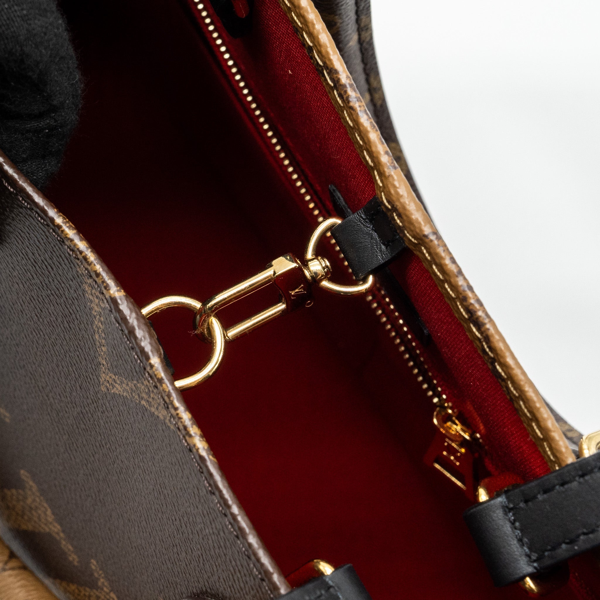 LOUIS VUITTON ONTHEGO MM MONOGRAM REVERSE CANVAS GHW (NEW VERSION)