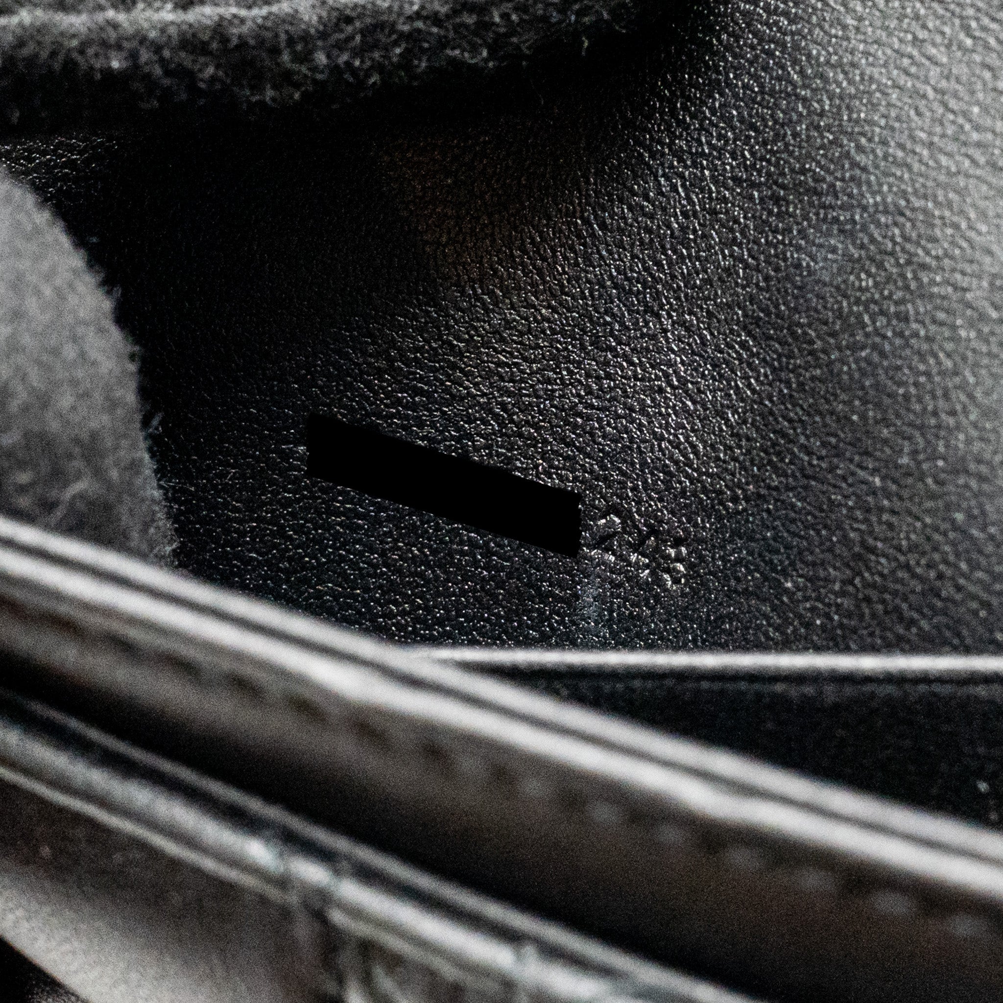 DIOR MY DIOR MINI BAG CANNAGE LAMBSKIN BLACK LGHW