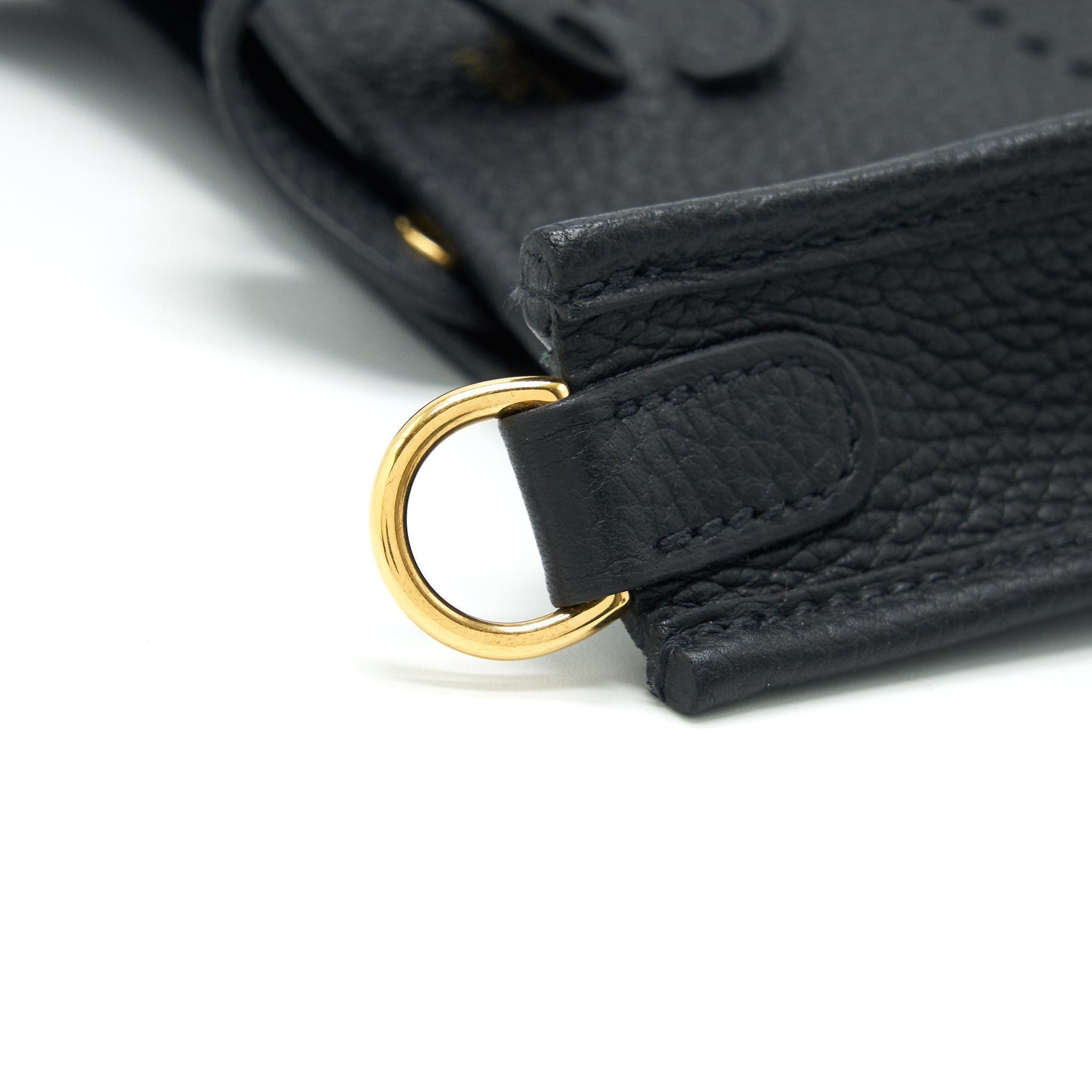 HERMES MINI EVELYNE BLACK GHW