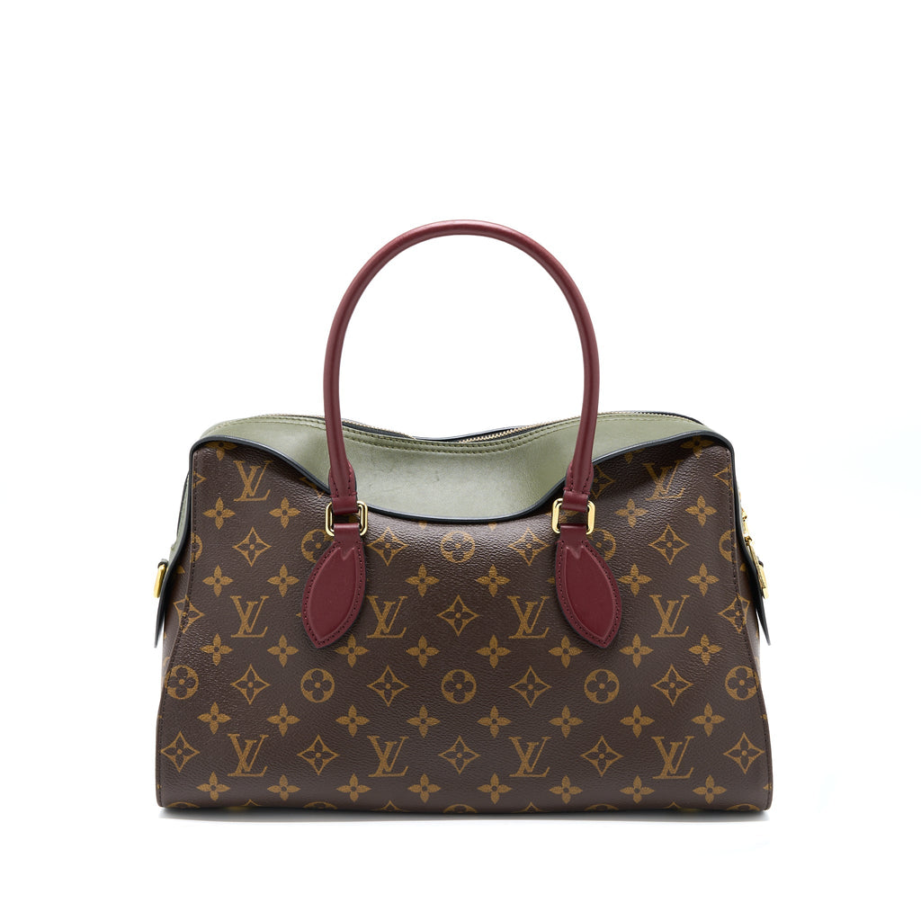 LOUIS VUITTON TUILERIES BAG MONOGRAM CANVAS GREEN/RED GHW