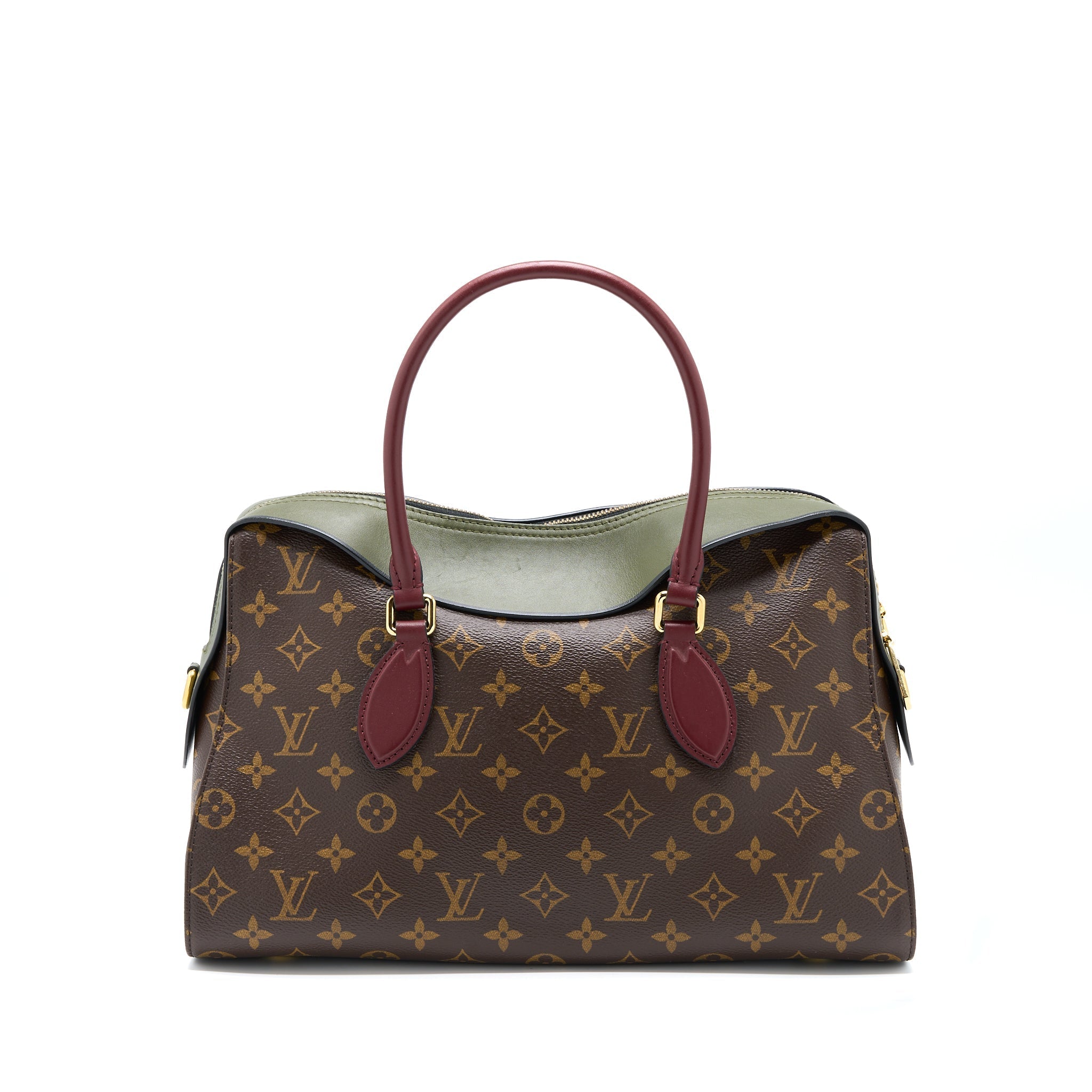 LOUIS VUITTON TUILERIES BAG MONOGRAM CANVAS GREEN/RED GHW