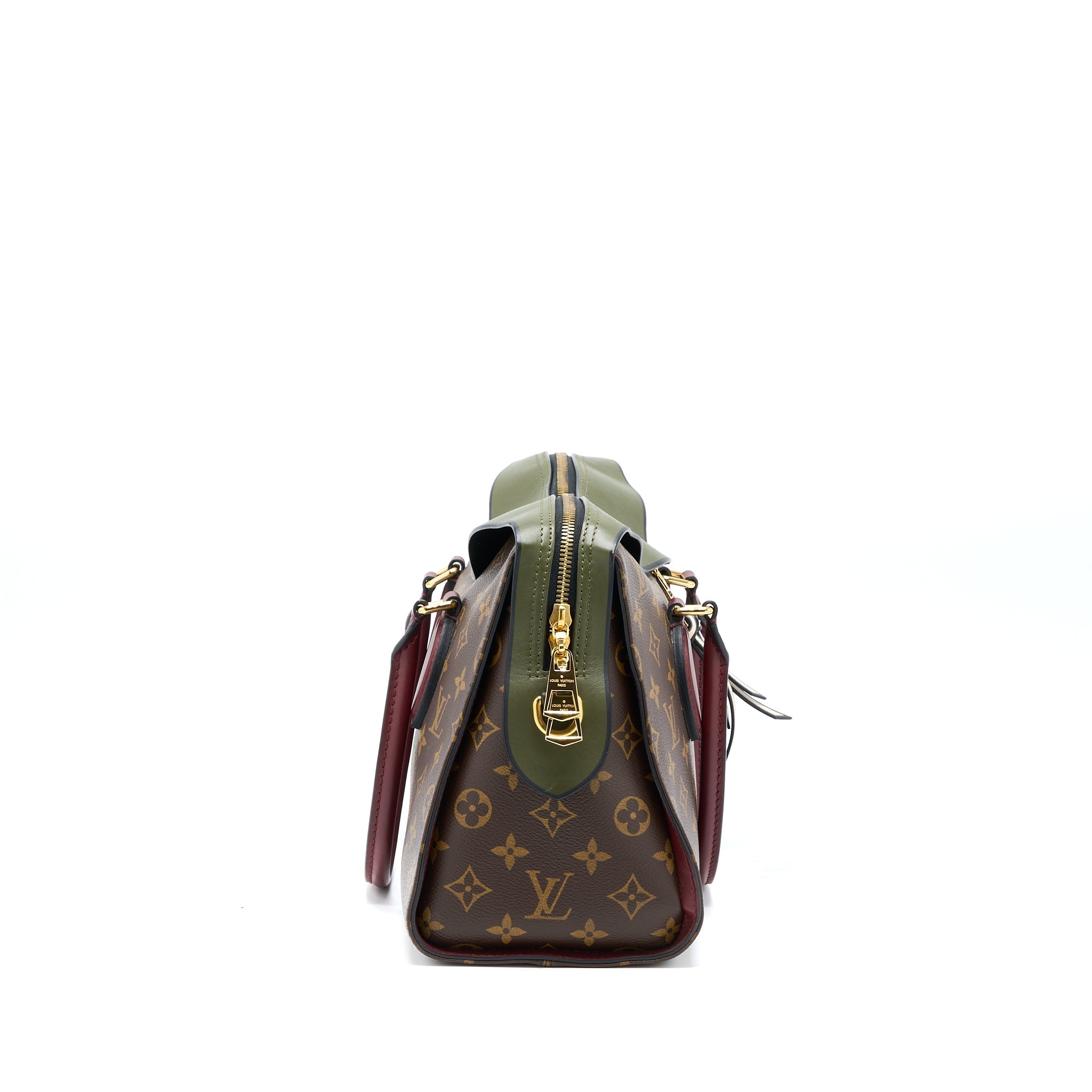 LOUIS VUITTON TUILERIES BAG MONOGRAM CANVAS GREEN/RED GHW