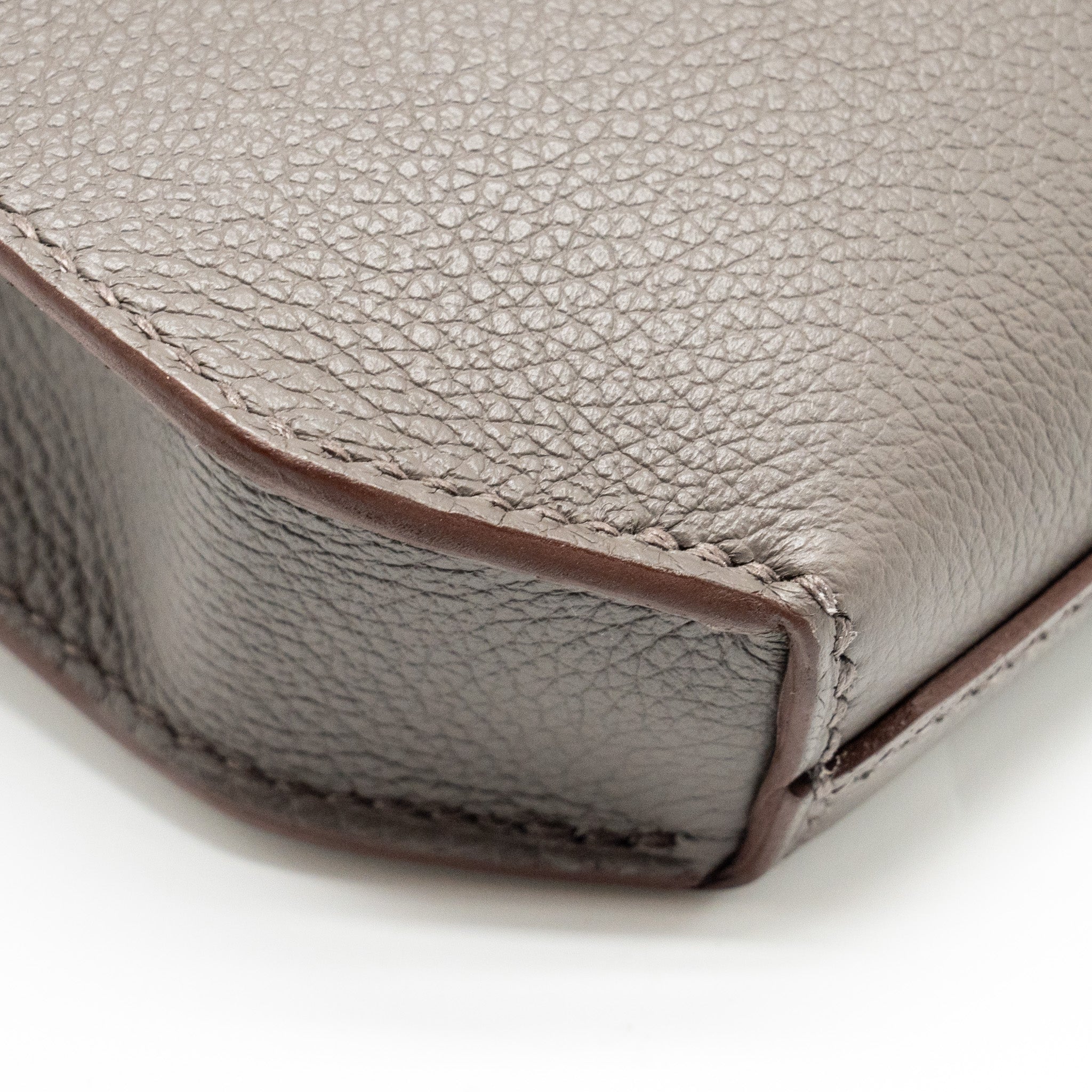 HERMES POCHETTE KELLY DEPECHES 25 EVERCOLOR 8F GRIS ETAIN SHW