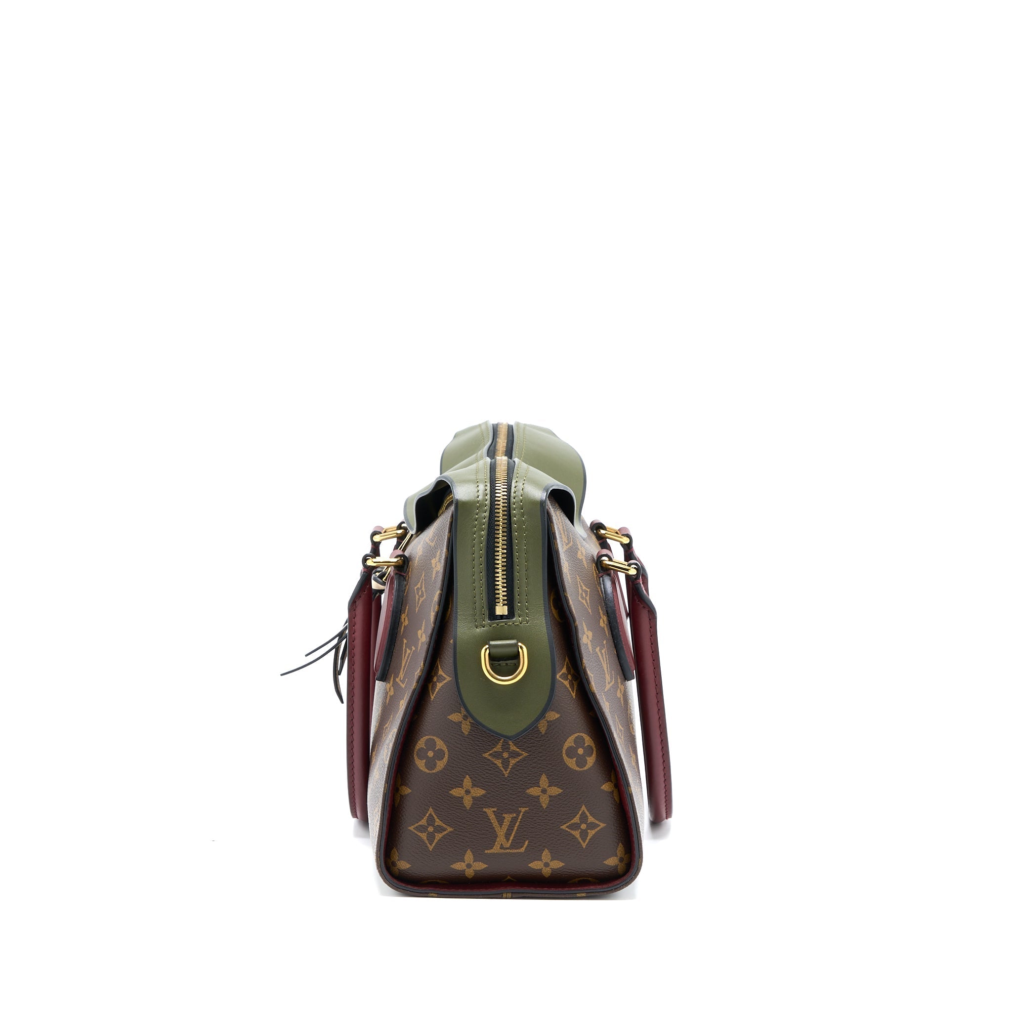 LOUIS VUITTON TUILERIES BAG MONOGRAM CANVAS GREEN/RED GHW