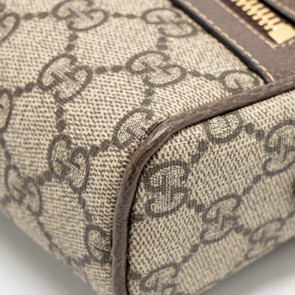 GUCCI SIZE 85 OPHIDIA SMALL BELT BAG GG SUPREME CANVAS GHW