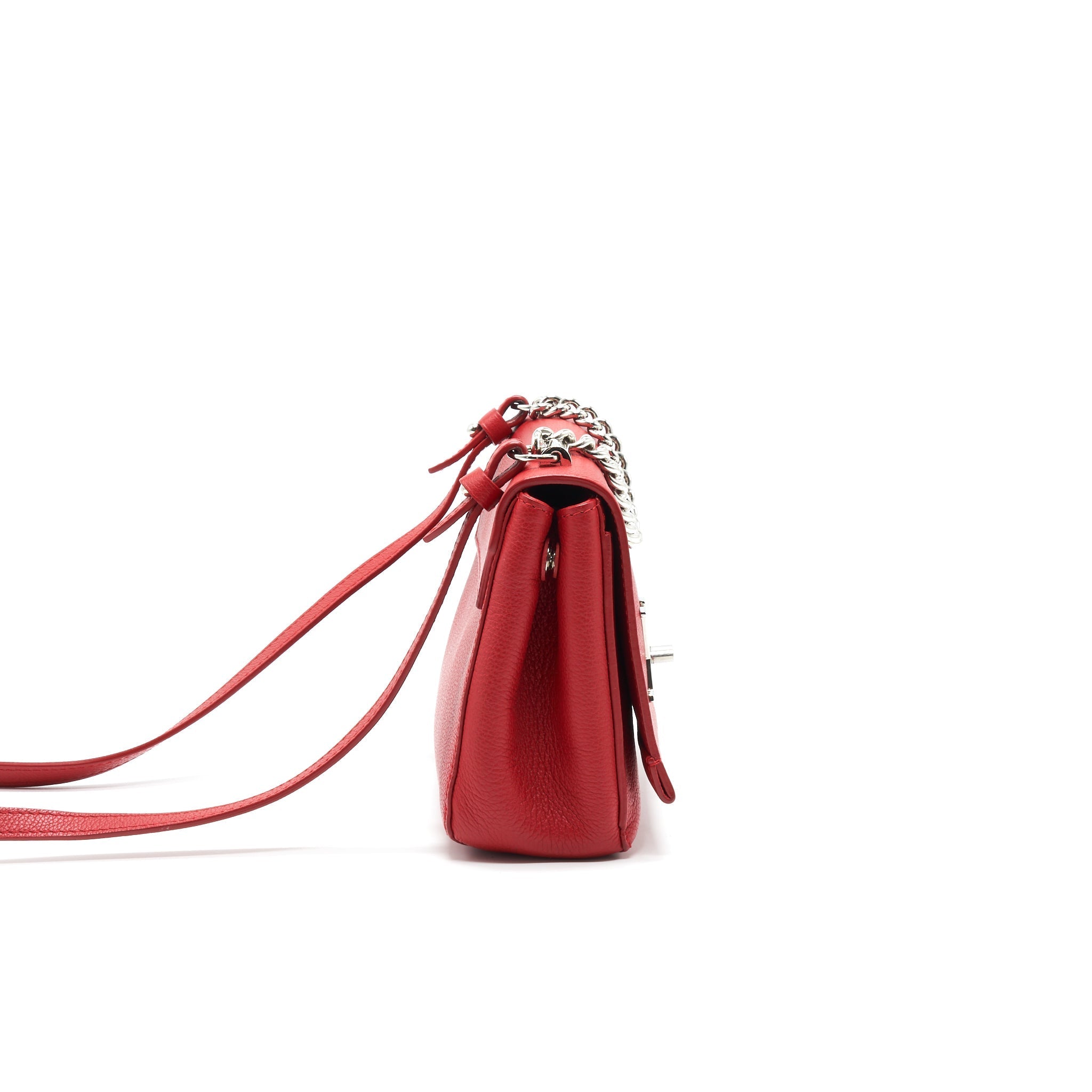 LOUIS VUITTON LOCKME II BB BAG IN RED SHW