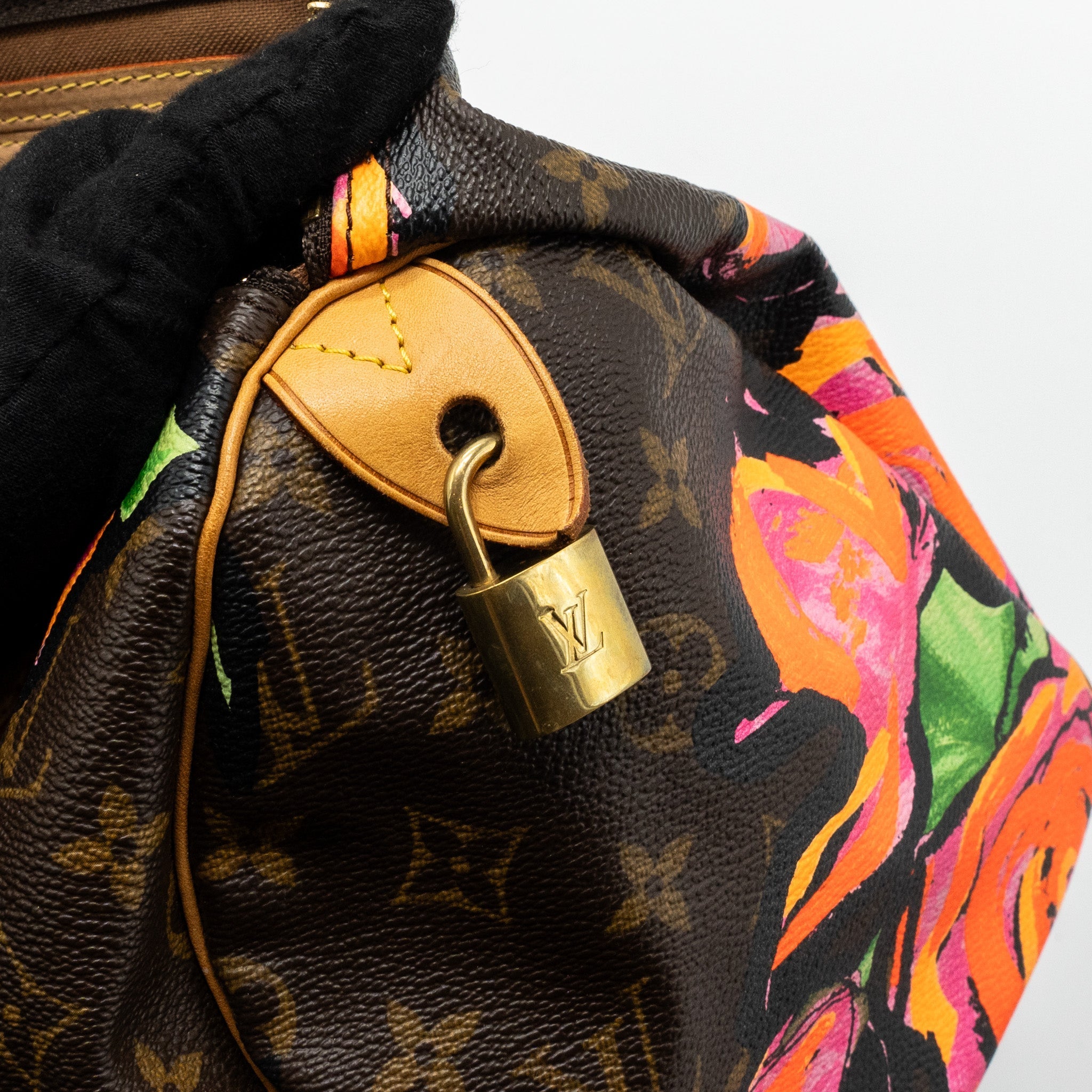 LOUIS VUITTON SPEEDY 30 LIMITED FLOWER PRINT MONOGRAM CANVAS GHW