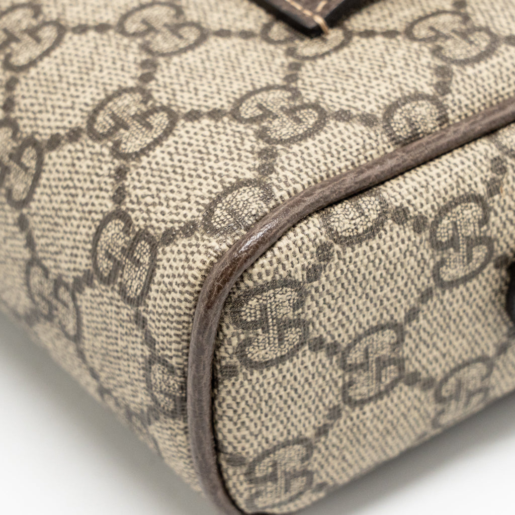 GUCCI SIZE 85 OPHIDIA SMALL BELT BAG GG SUPREME CANVAS GHW