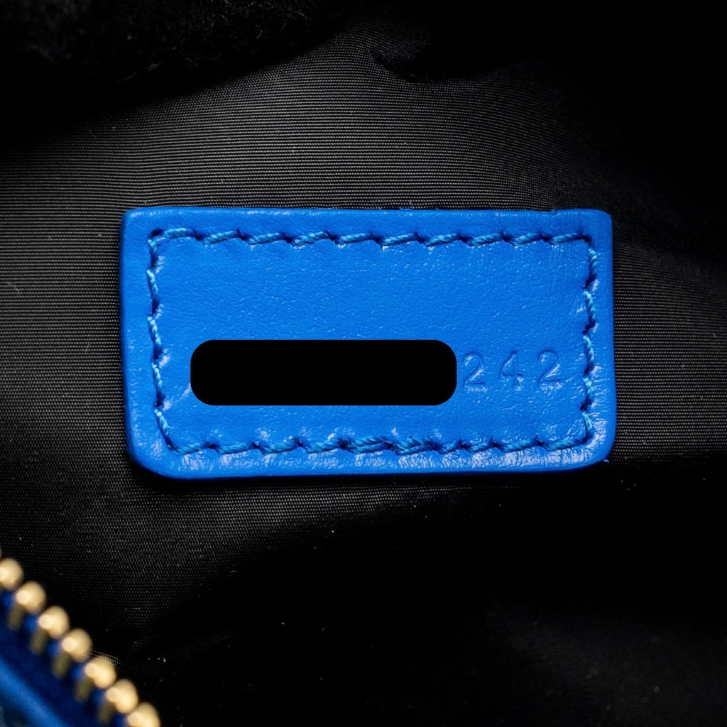 DIOR SMALL DIORTRAVEL NOMAD POUCH TECHNICAL FABRIC BLUE LGHW