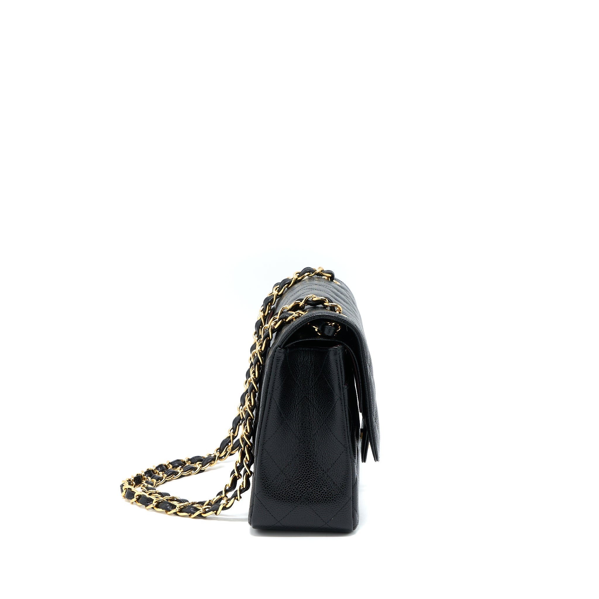 CHANEL JUMBO CLASSIC DOUBLE FLAP BAG CAVIAR BLACK GHW