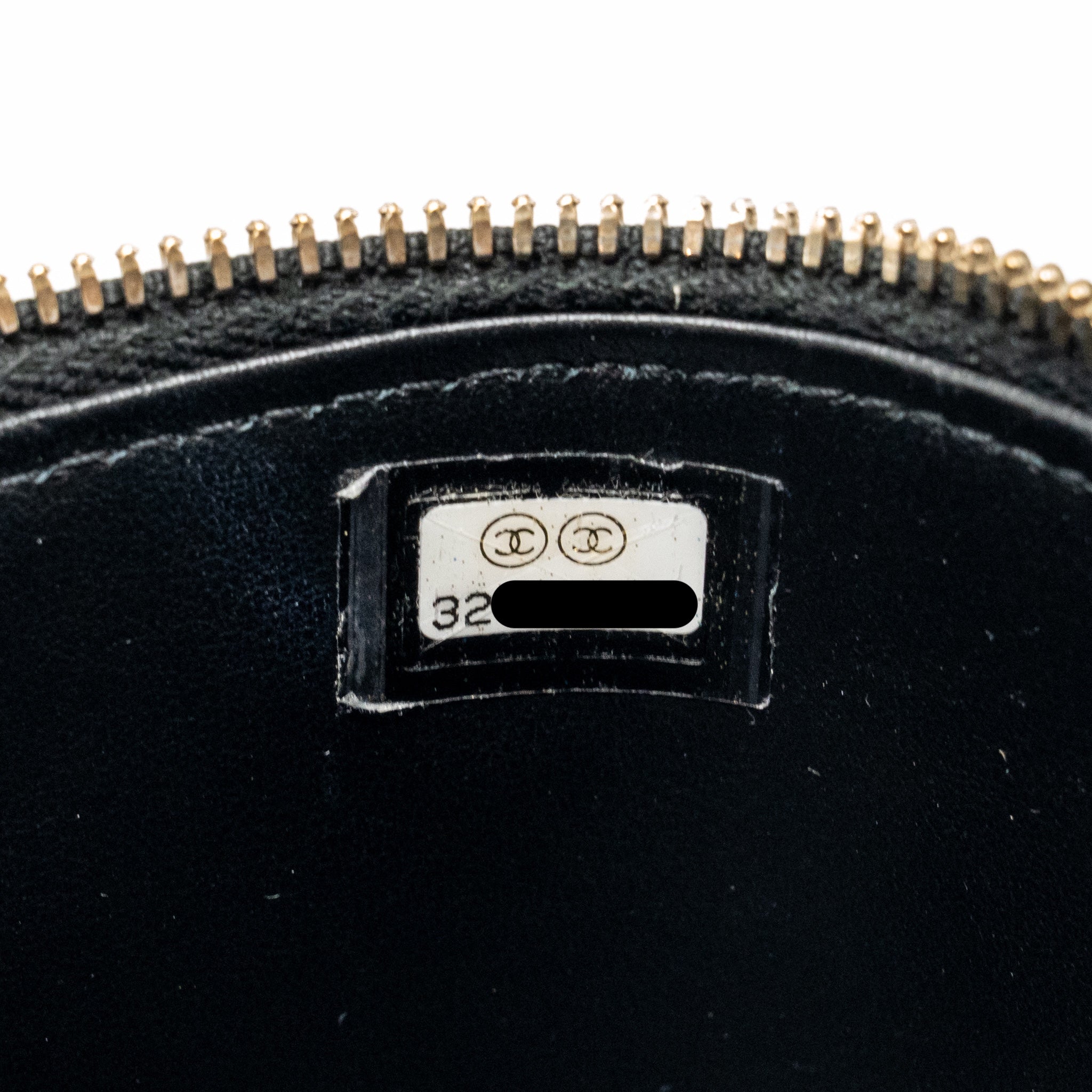 CHANEL LETTER TOP HANDLE LONG VANITY WITH CHAIN CAVIAR BLACK GHW