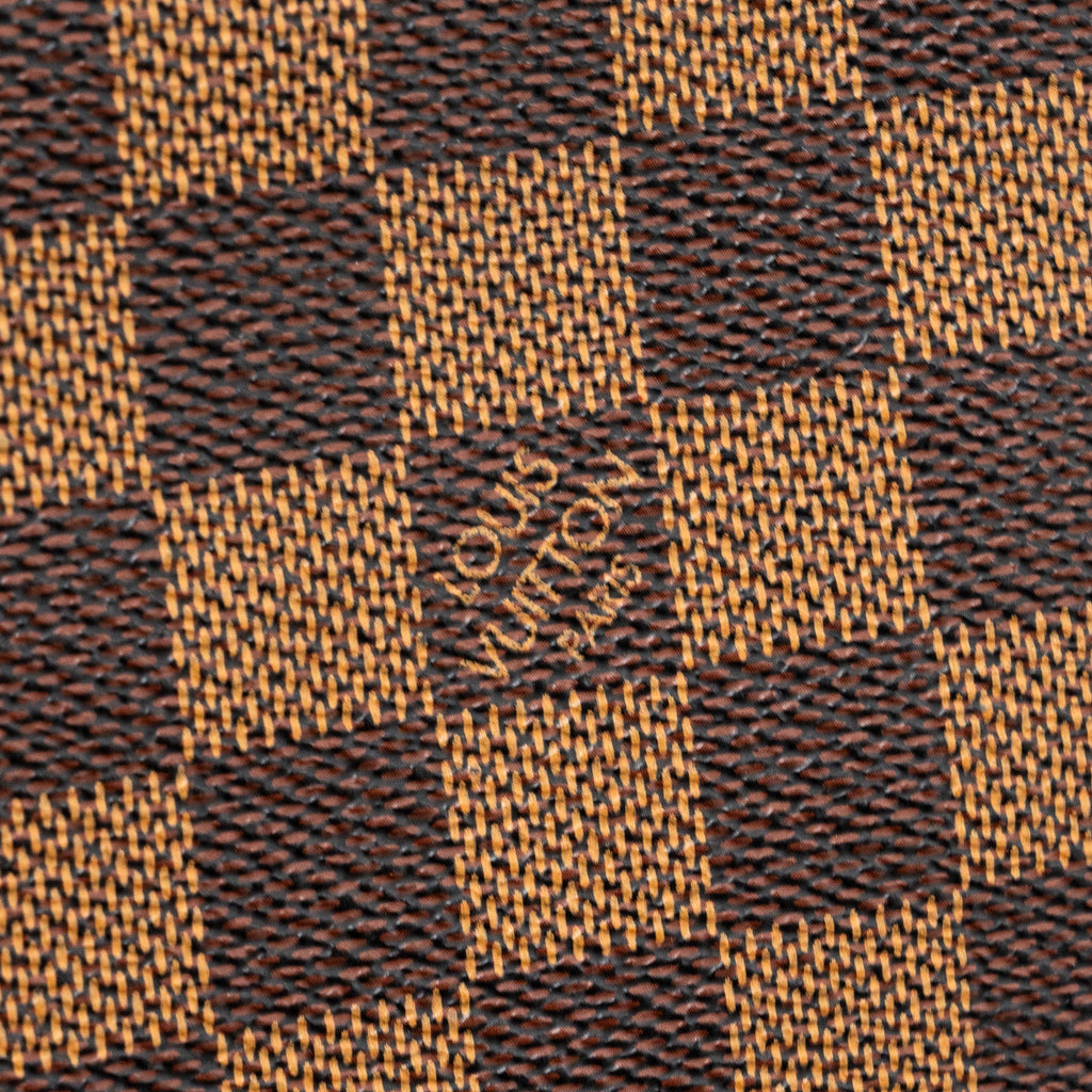 LOUIS VUITTON VINTAGE SQUARE SHOULDER BAG DAMIER EBENE GHW