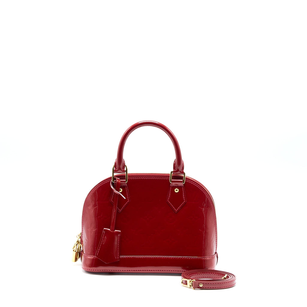 LOUIS VUITTON ALMA BB VERNIS RED GHW
